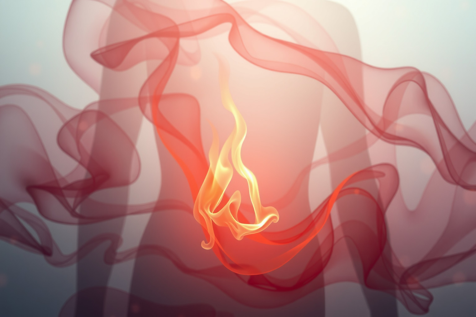 Sognare lo stomaco in fiamme simboleggia forte ansia interiore.