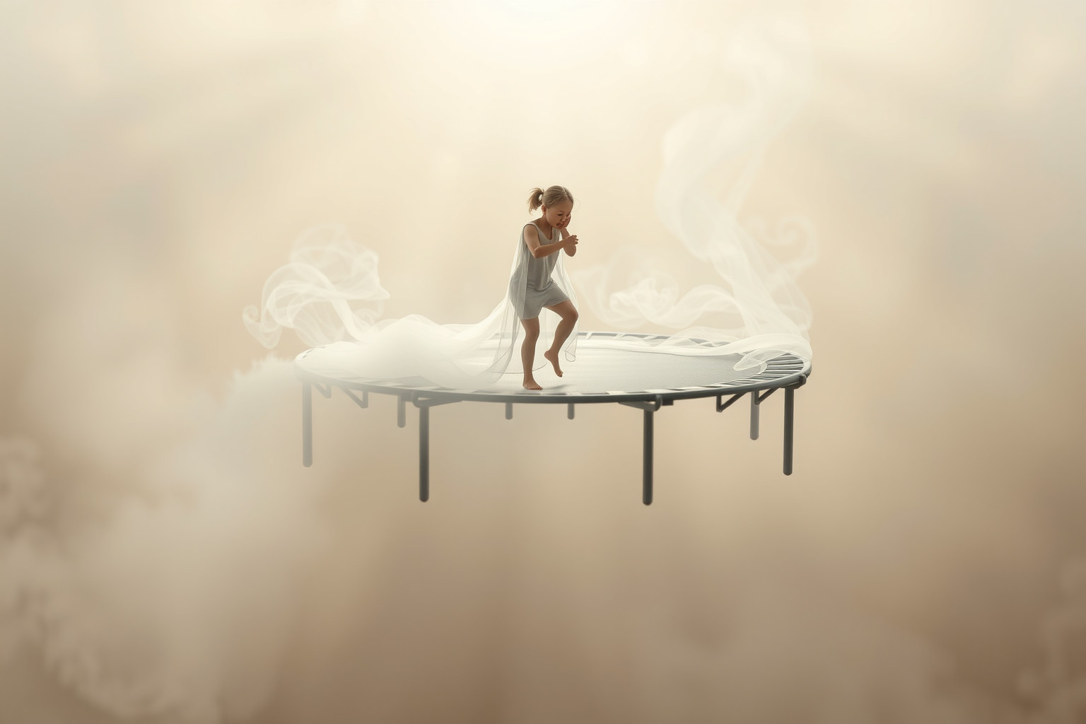 Sognare paura del trampolino riflette insicurezza nelle nuove sfide.