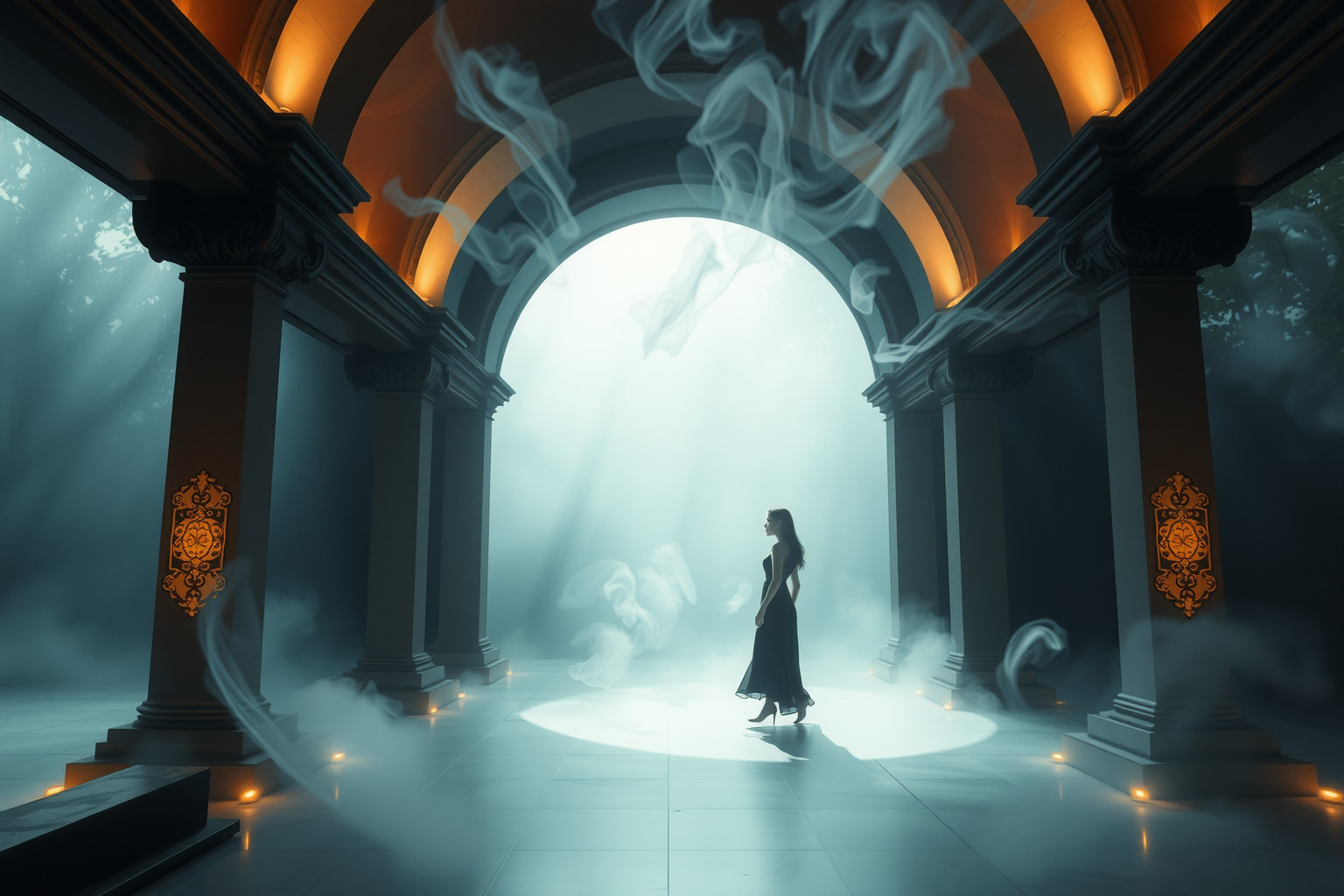 Sognare di ballare in un mausoleo simboleggia trasformazione interiore profonda.