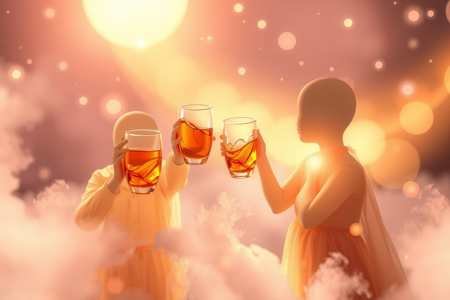 Sognare rum con amici simboleggia gioia, socialità e nuove opportunità.