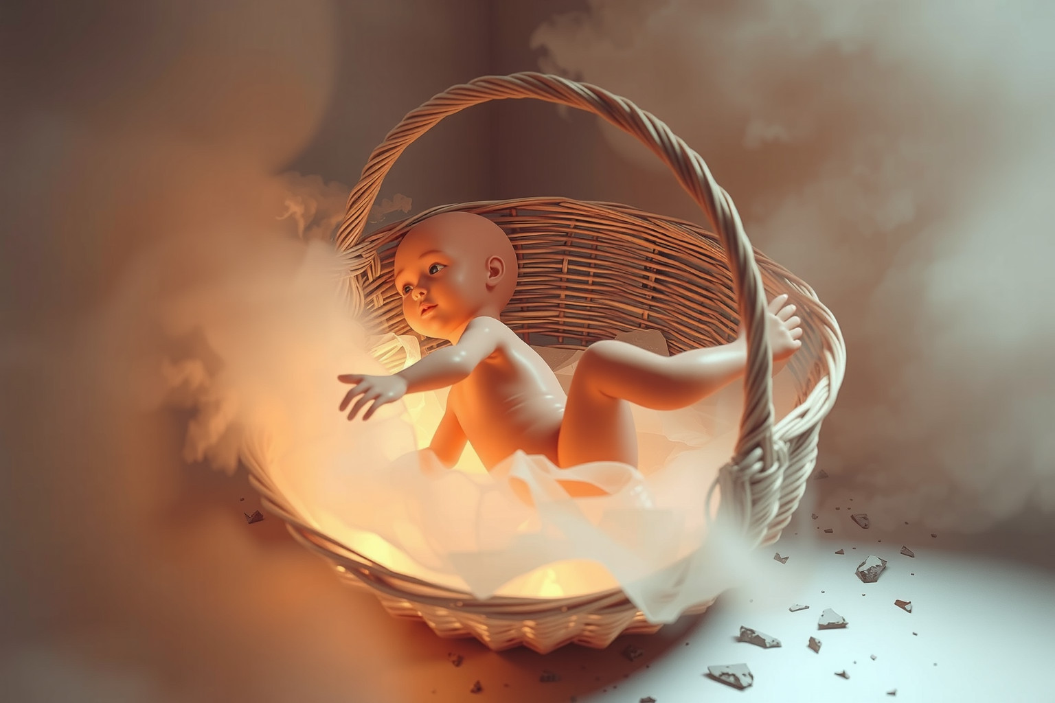 Sognare cadere nel cestino simboleggia paure di umiliazione sociale.