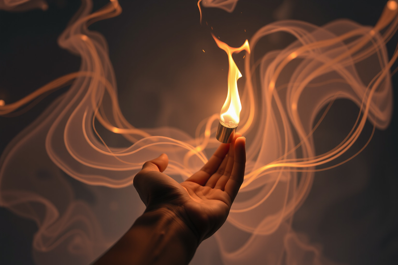 Sognare di cadere con una torcia simboleggia paura e perdita di controllo.