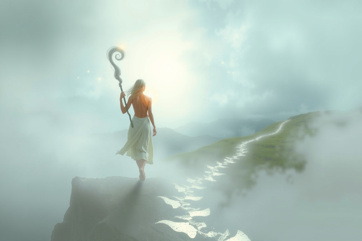 Sognare il bastone simboleggia guida, forza e resilienza interiore.