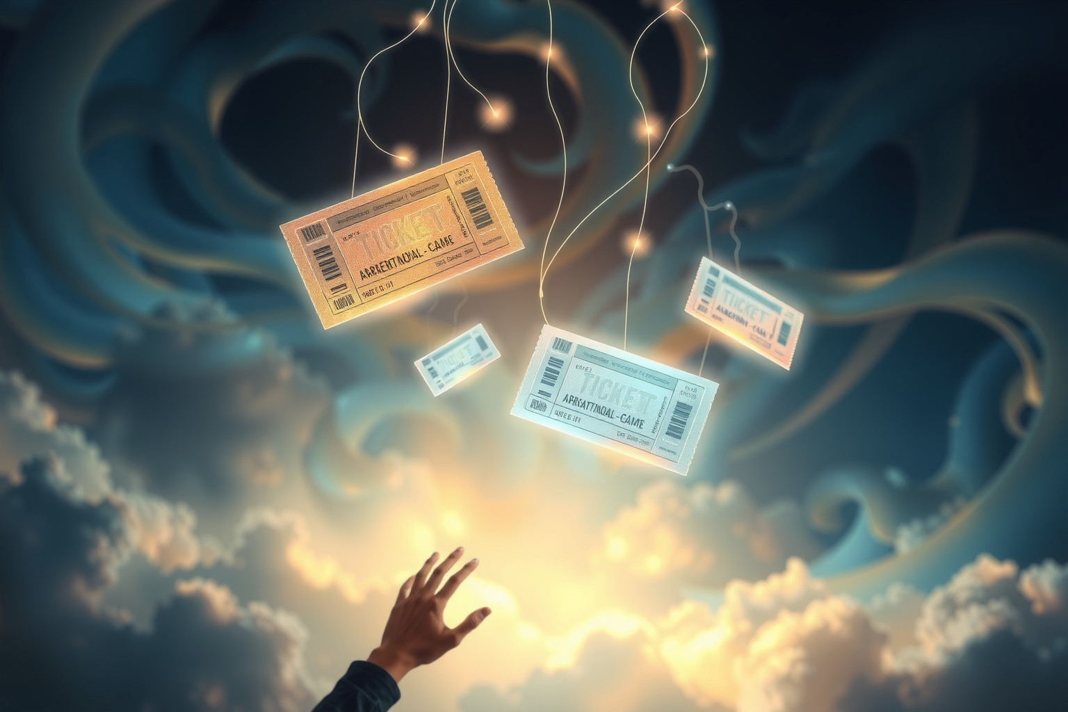 Sognare biglietti partita simboleggia desiderio di successo e passione.