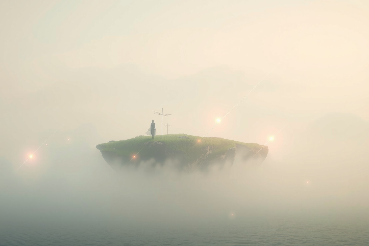 Sognare un'isola simboleggia isolamento e crescita personale profonda.