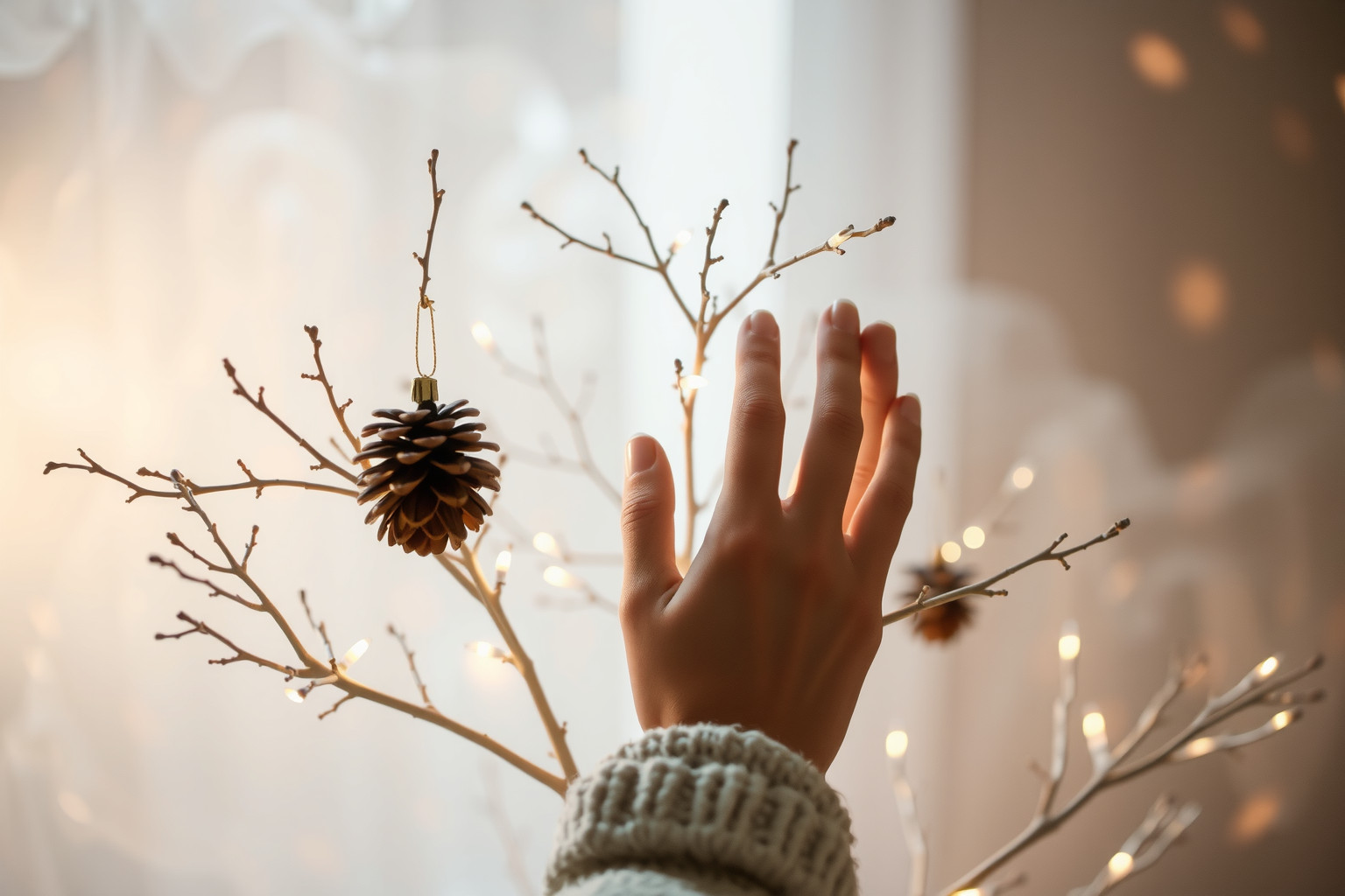 Sognare di decorare con pigne simboleggia creatività e prosperità futura.