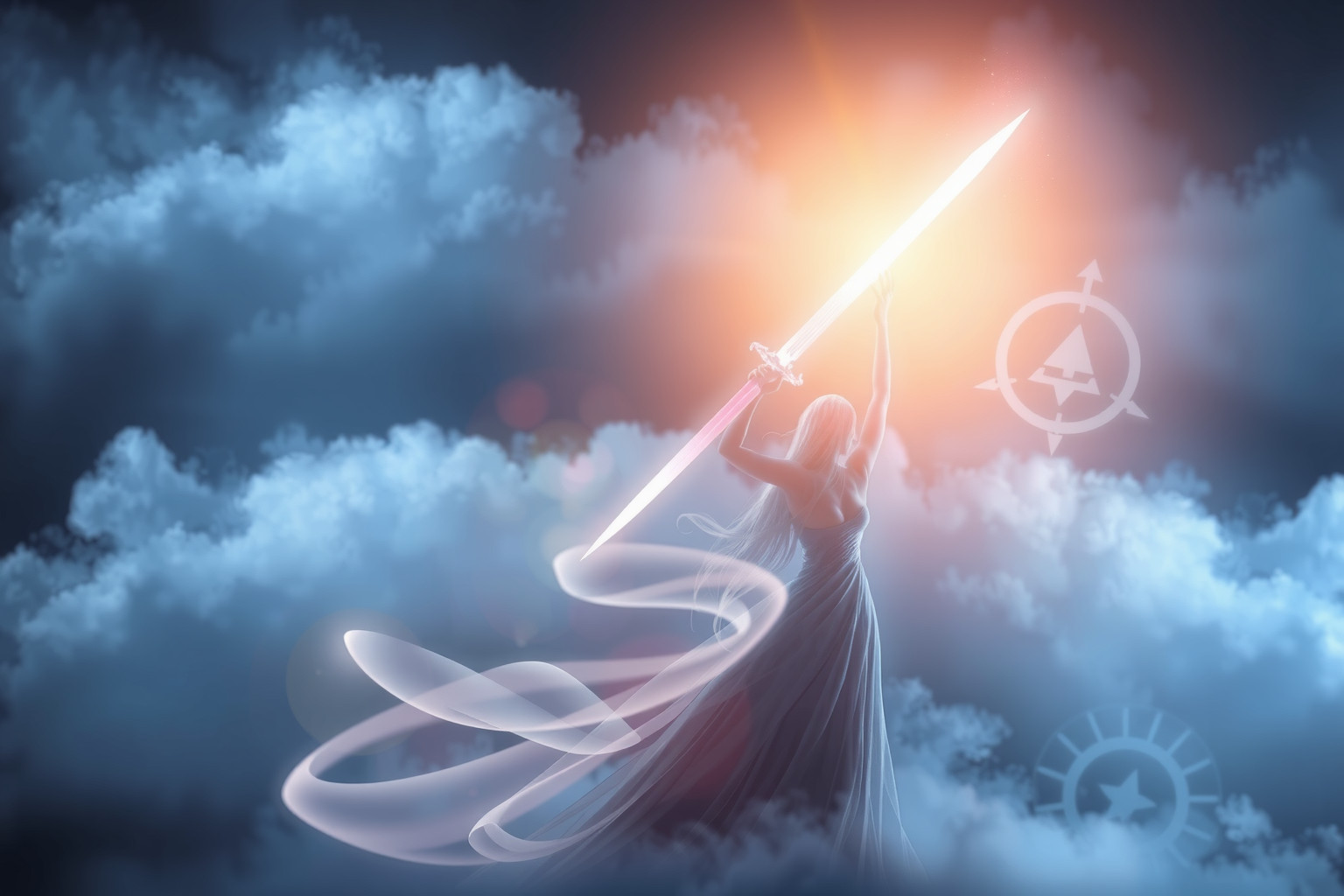 Sognare la spada simboleggia difesa dei valori personali e confini.