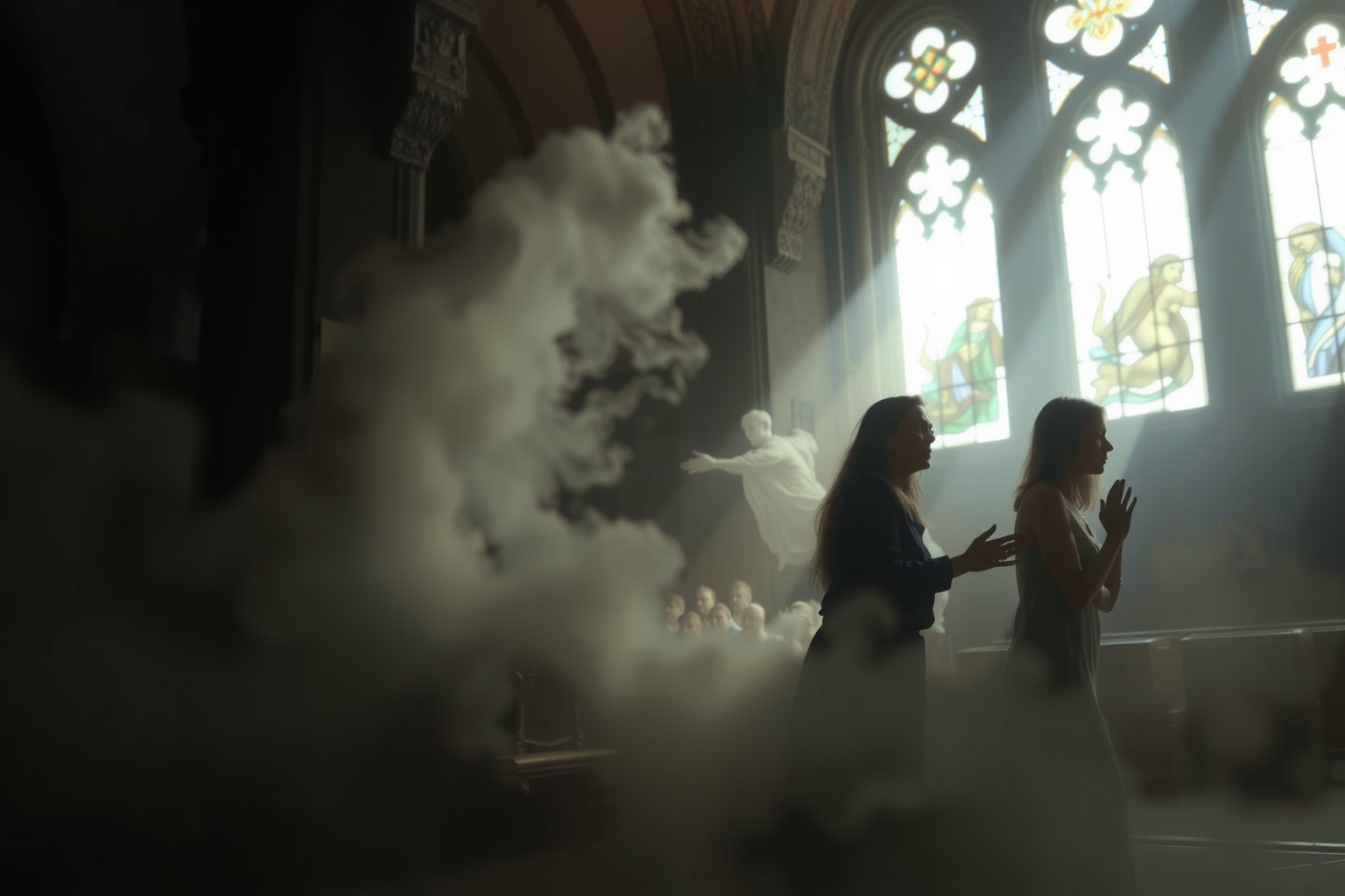 Sognare di discutere in chiesa riflette conflitti interiori spirituali intensi.