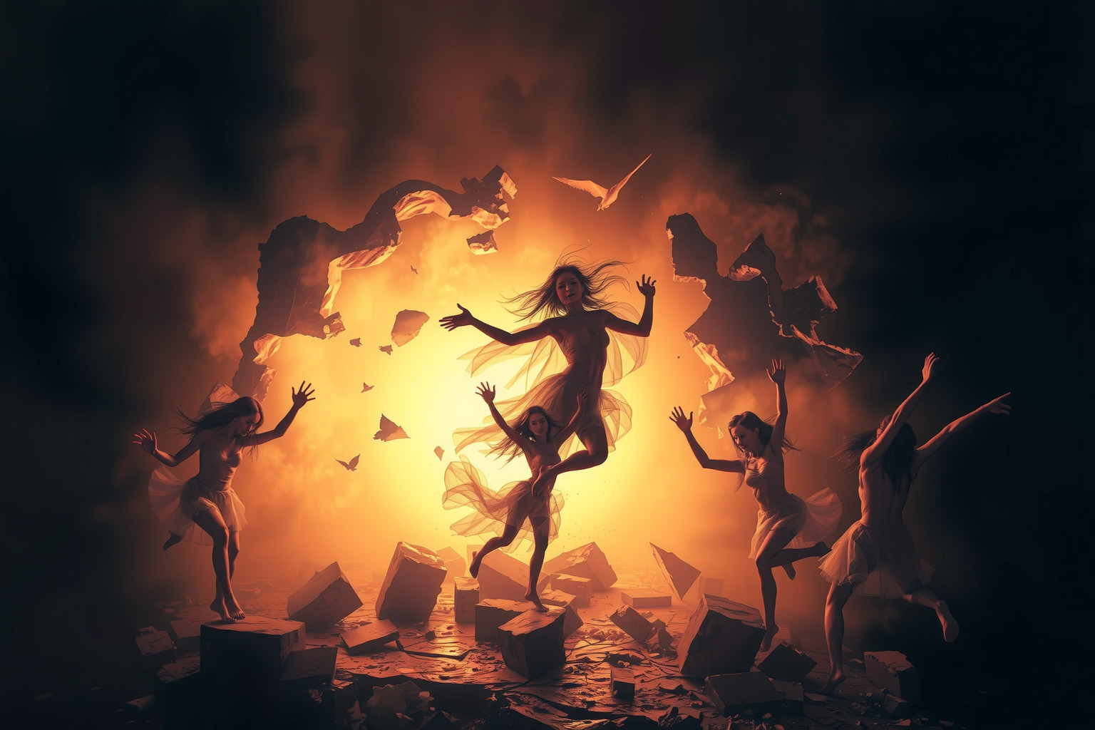 Sognare distruggere un set rivela voglia di cambiamento profondo.