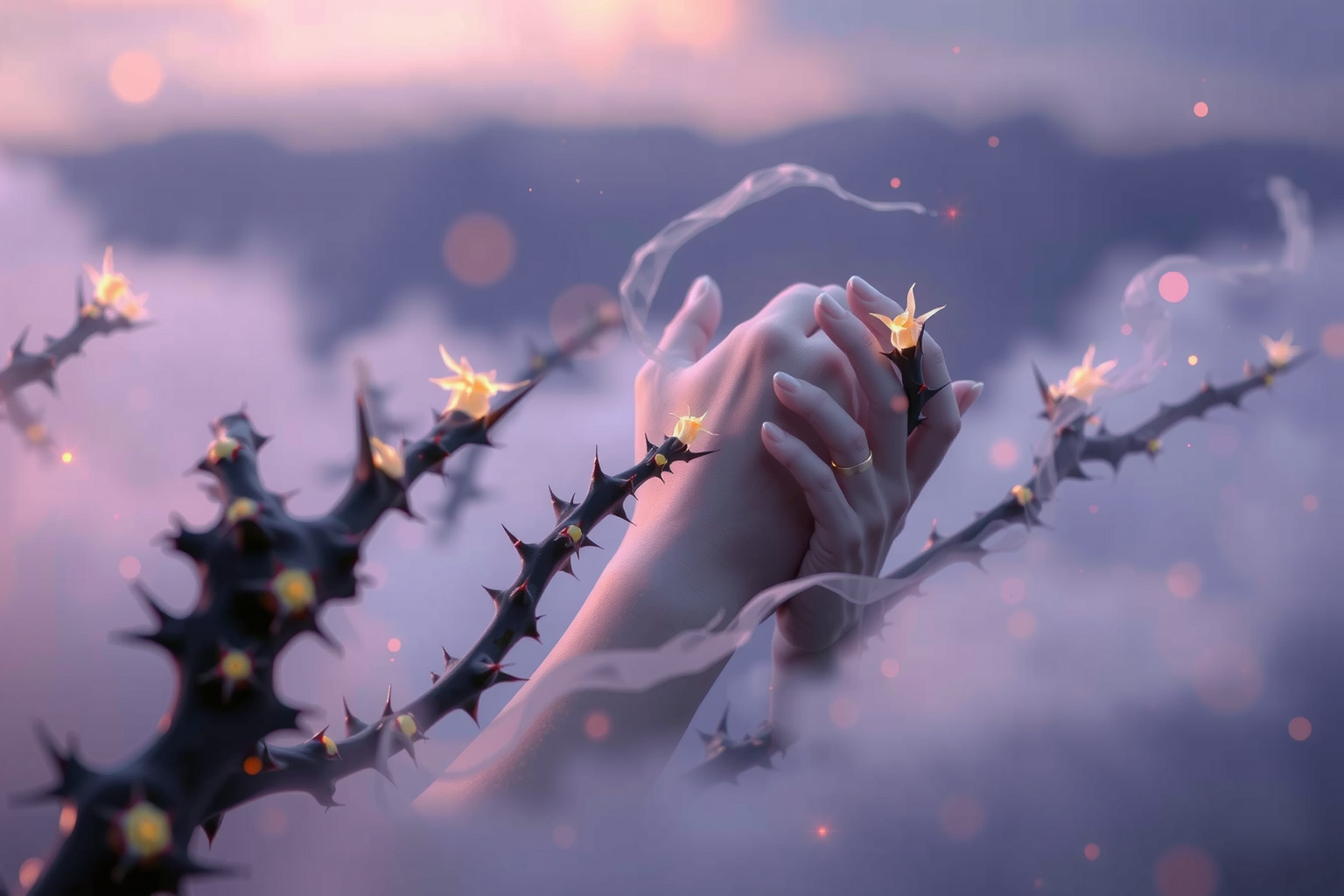 Sognare spine simboleggia ostacoli dolorosi nella vita personale.