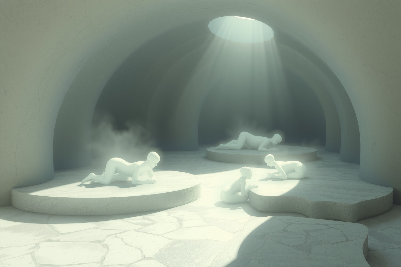 Sognare un obitorio simboleggia trasformazione e paura della fine.