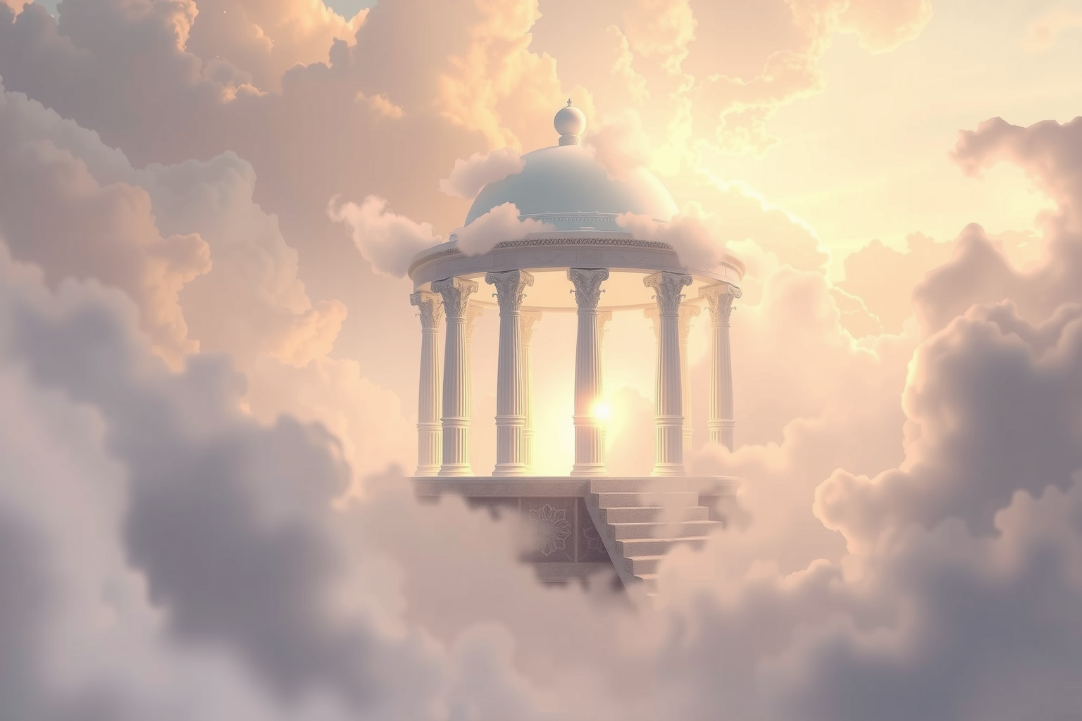 Sognare un tempio simboleggia ricerca spirituale e pace interiore.