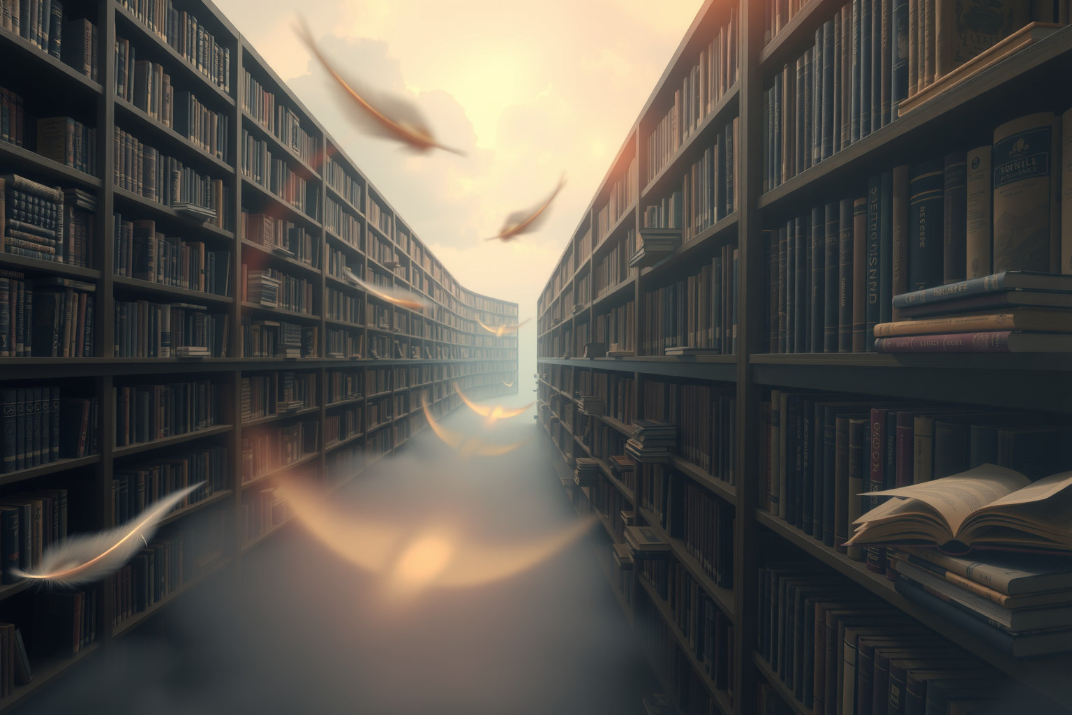 Sognare una biblioteca simboleggia ricerca di conoscenza interiore nascosta.