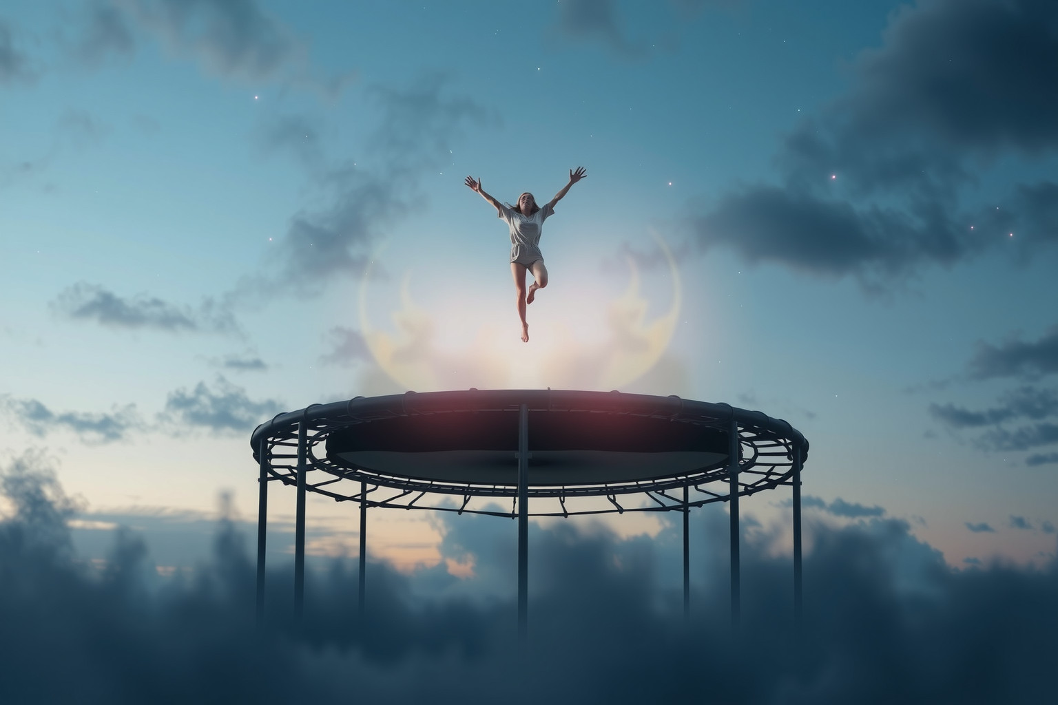 Sognare un trampolino simboleggia slancio verso nuove opportunità.