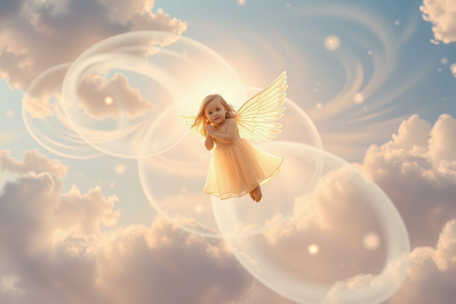 Sognare un cherubino simboleggia innocenza e protezione divina.