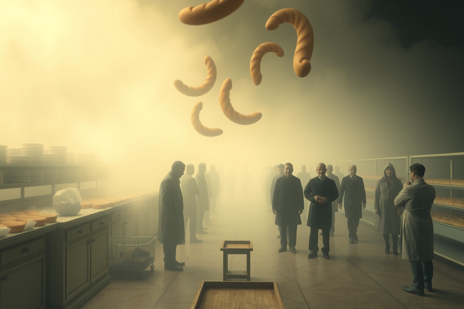 Sognare file in panetteria simboleggia ansia da competizione sociale.