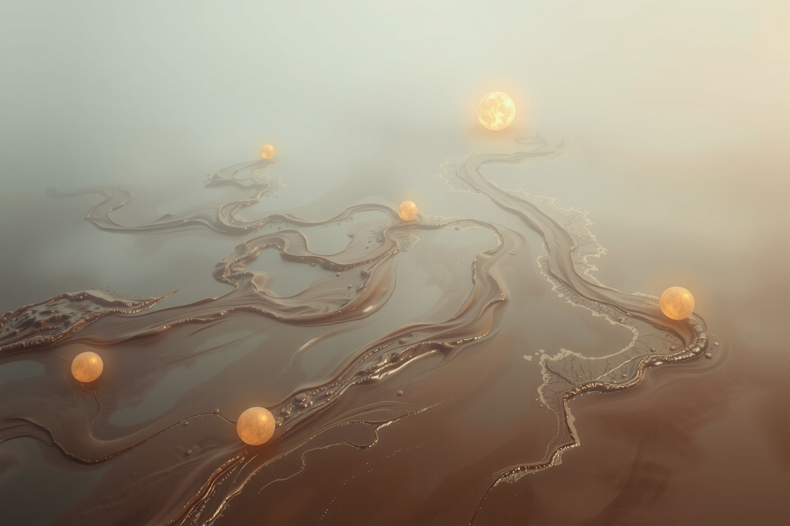 Sognare di fluire nel fango simboleggia difficoltà emotive nascoste.