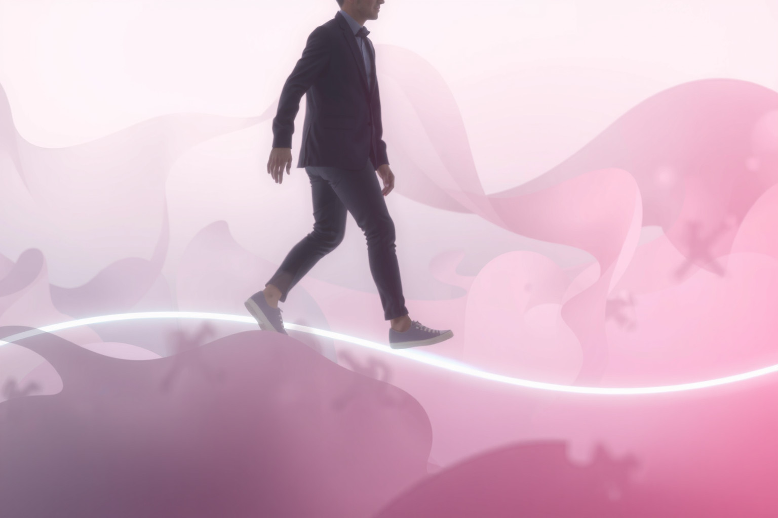 Sognare di ignorare una linea guida riflette conflitti interiori e dubbi.