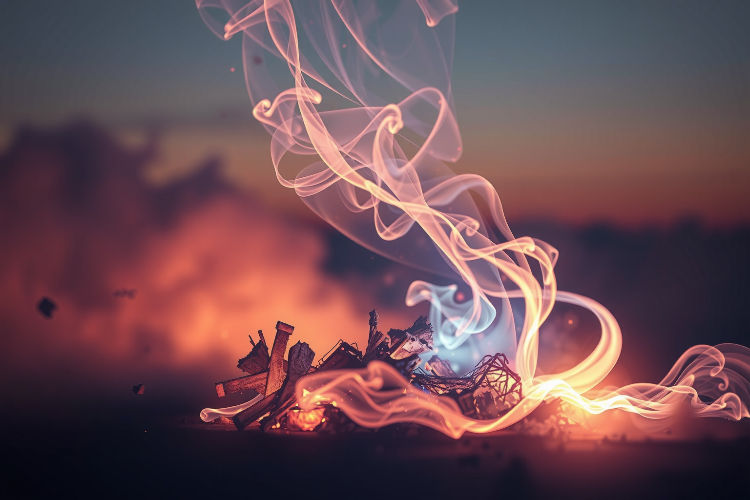 Sognare immondizia che brucia indica liberazione da vecchi problemi.