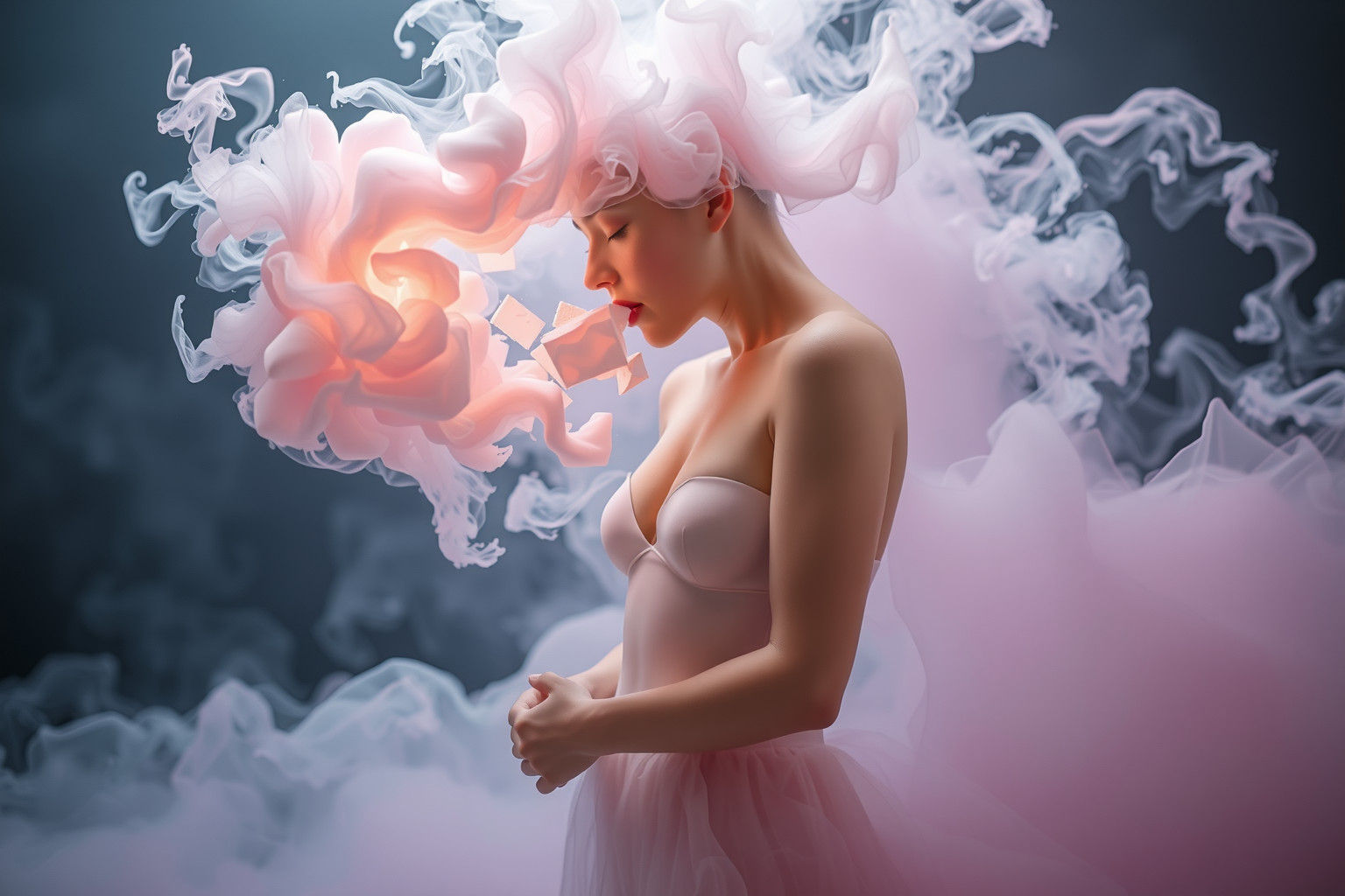 Sognare di ingoiare gesso indica tensioni emotive trattenute internamente.