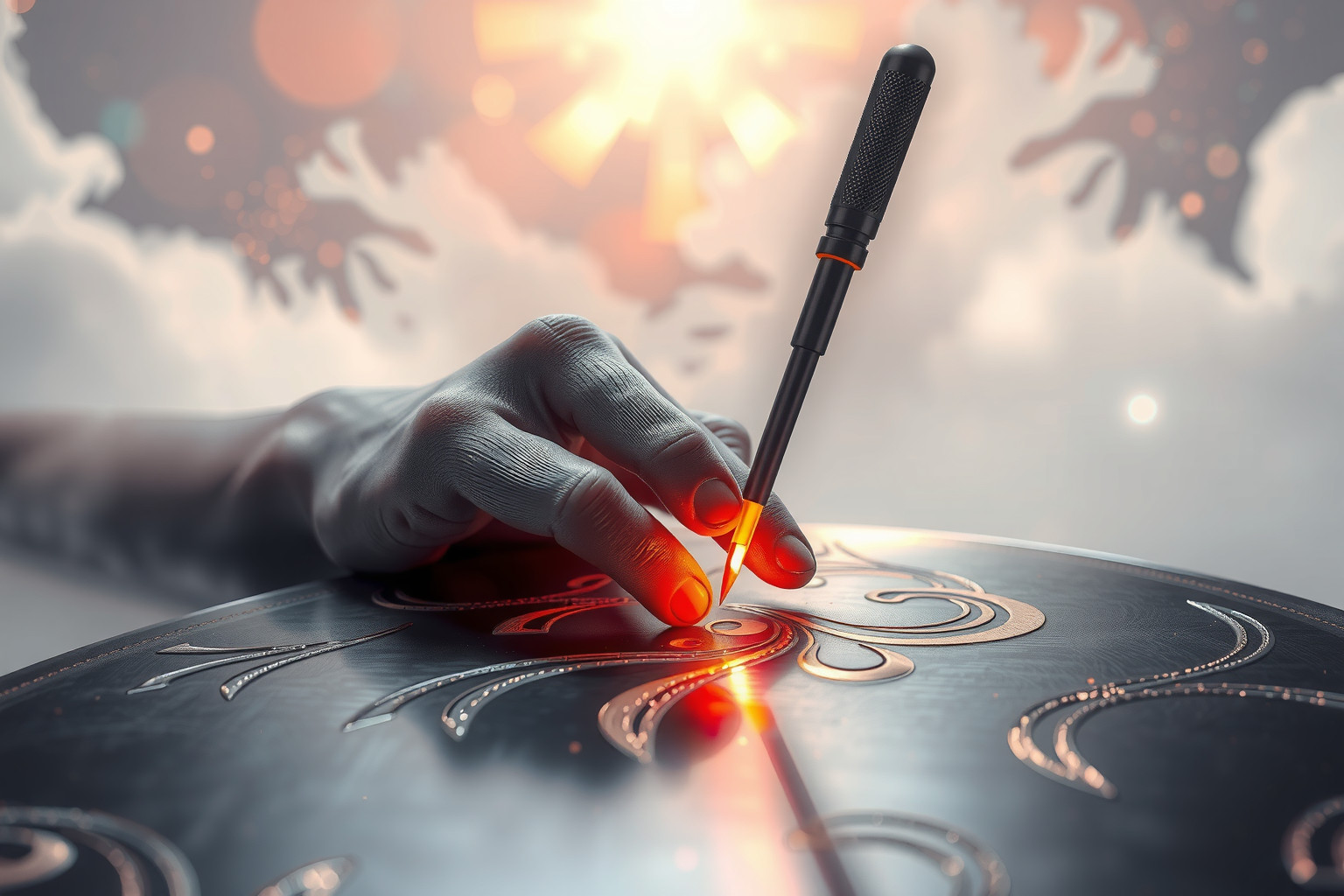 Sognare pennino a scalpello simboleggia forza, volontà e precisione.