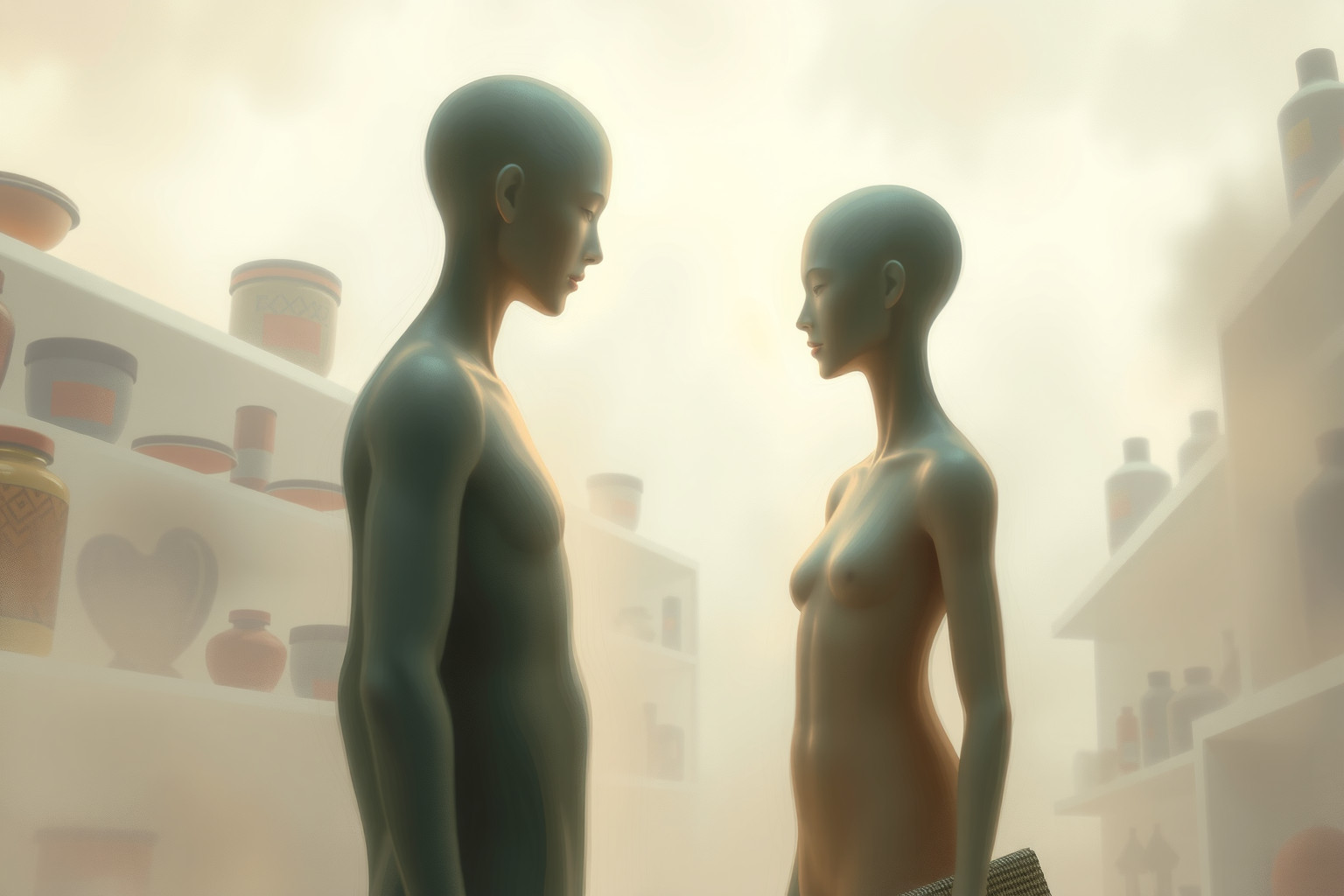 Sognare litigi con un commesso riflette conflitti interiori irrisolti.