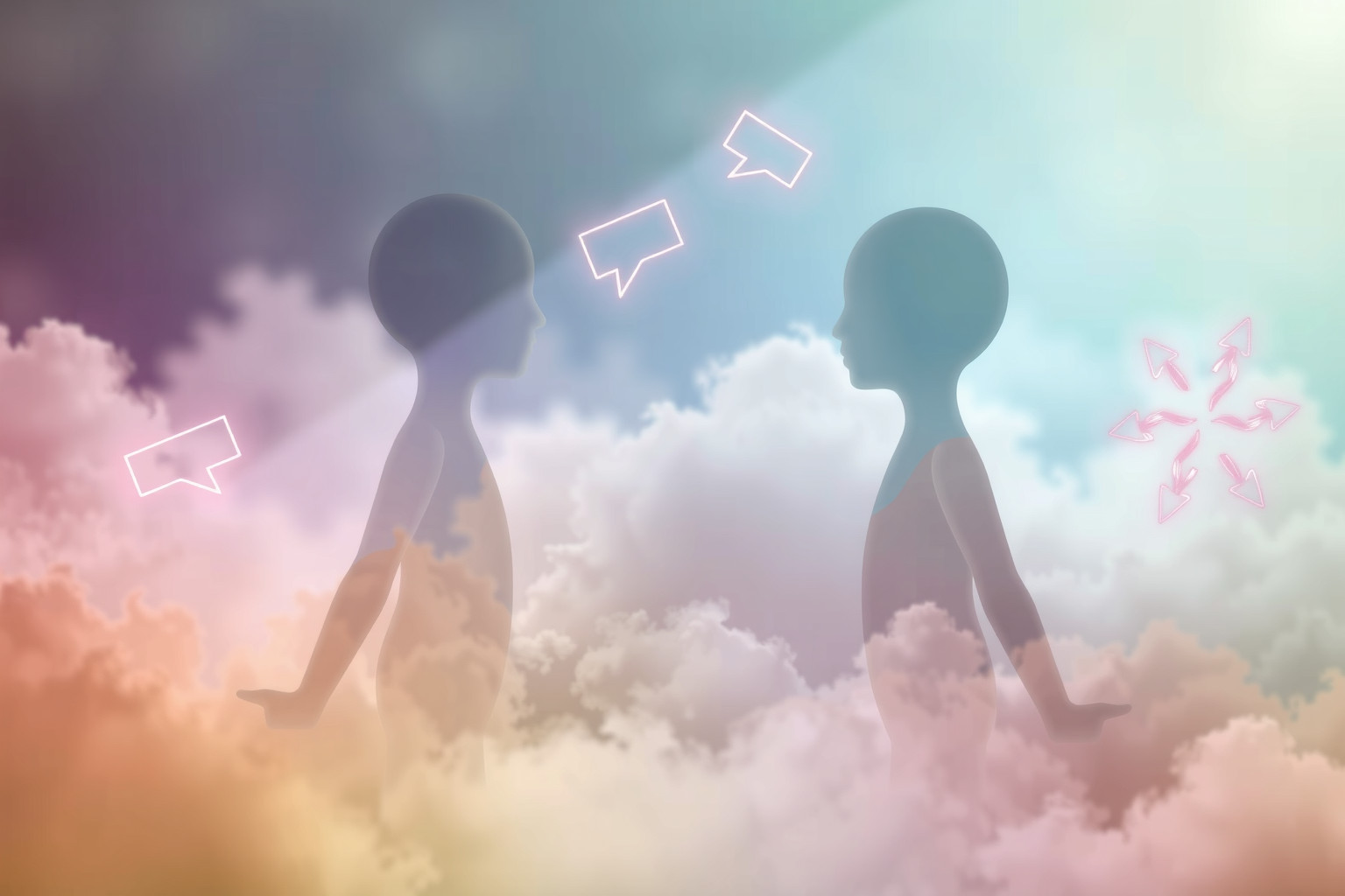 Litigare con un intermediario in sogno riflette conflitti interiori nascosti.