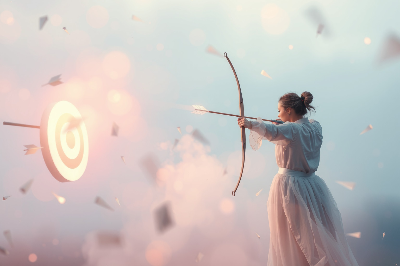 Sognare di mancare il bersaglio indica insicurezza e paure interiori.