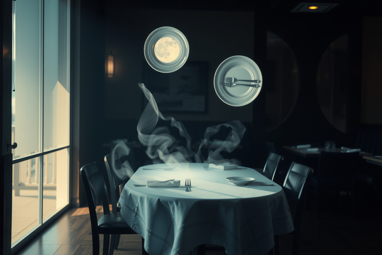 Sognare un ristorante vuoto simboleggia solitudine e insoddisfazione emotiva.