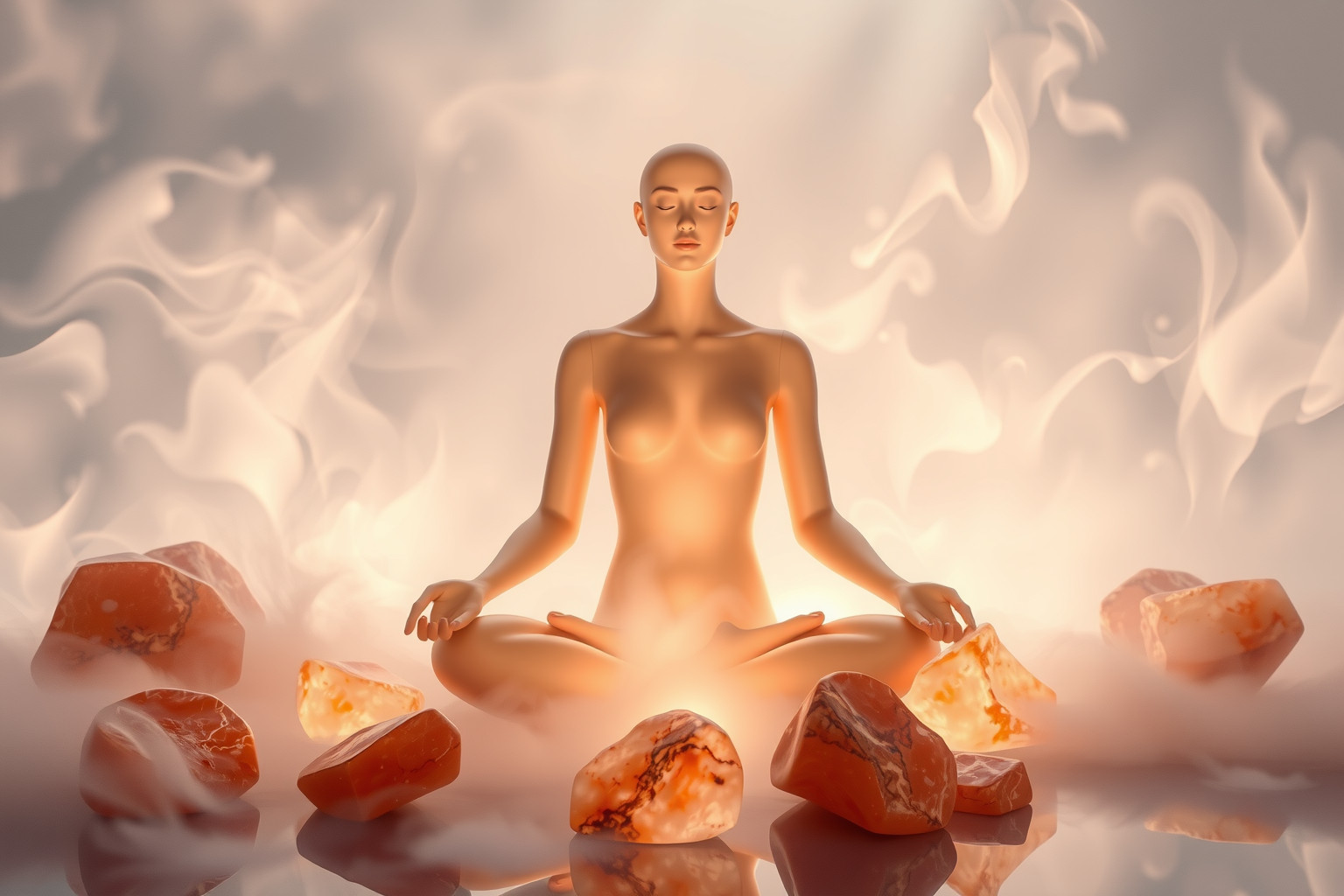 Sognare di meditare con un diaspro simboleggia equilibrio interiore e protezione.