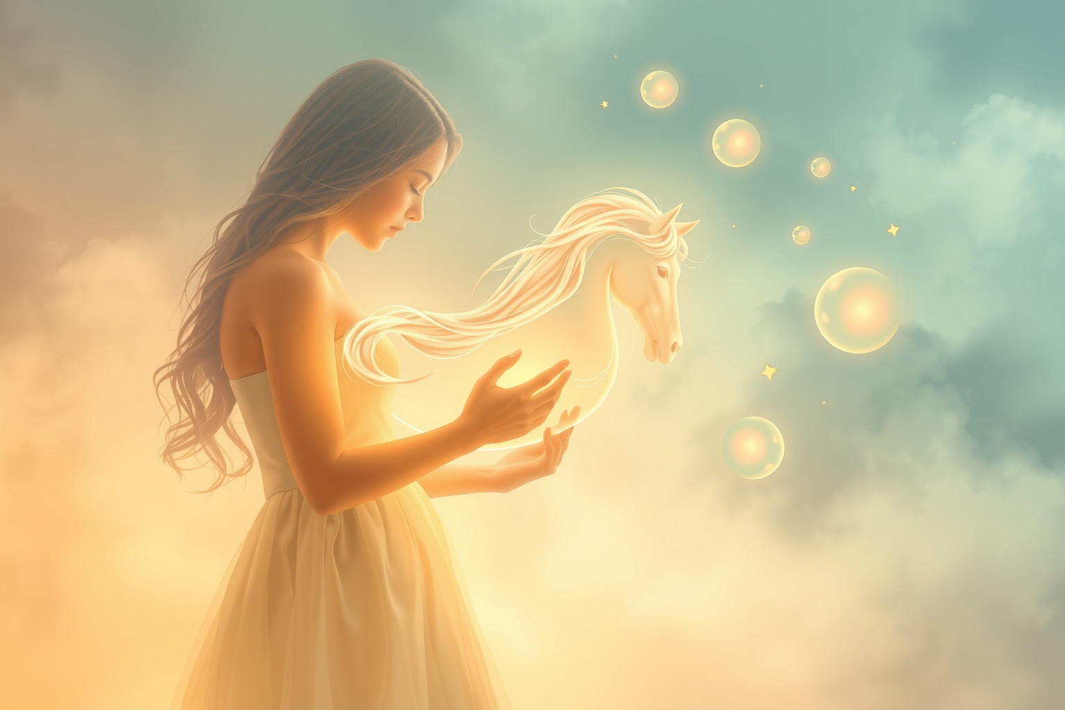 Nutrire una cavalla nei sogni simboleggia cura e responsabilità.