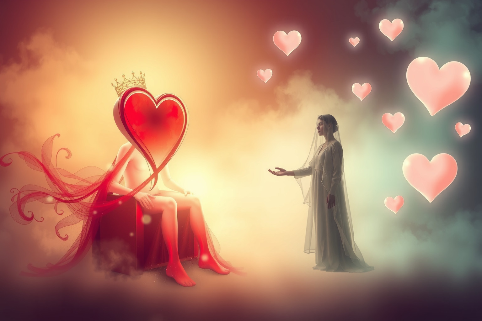 Sognare il Re di Cuori simboleggia amore e potere emotivo profondo.