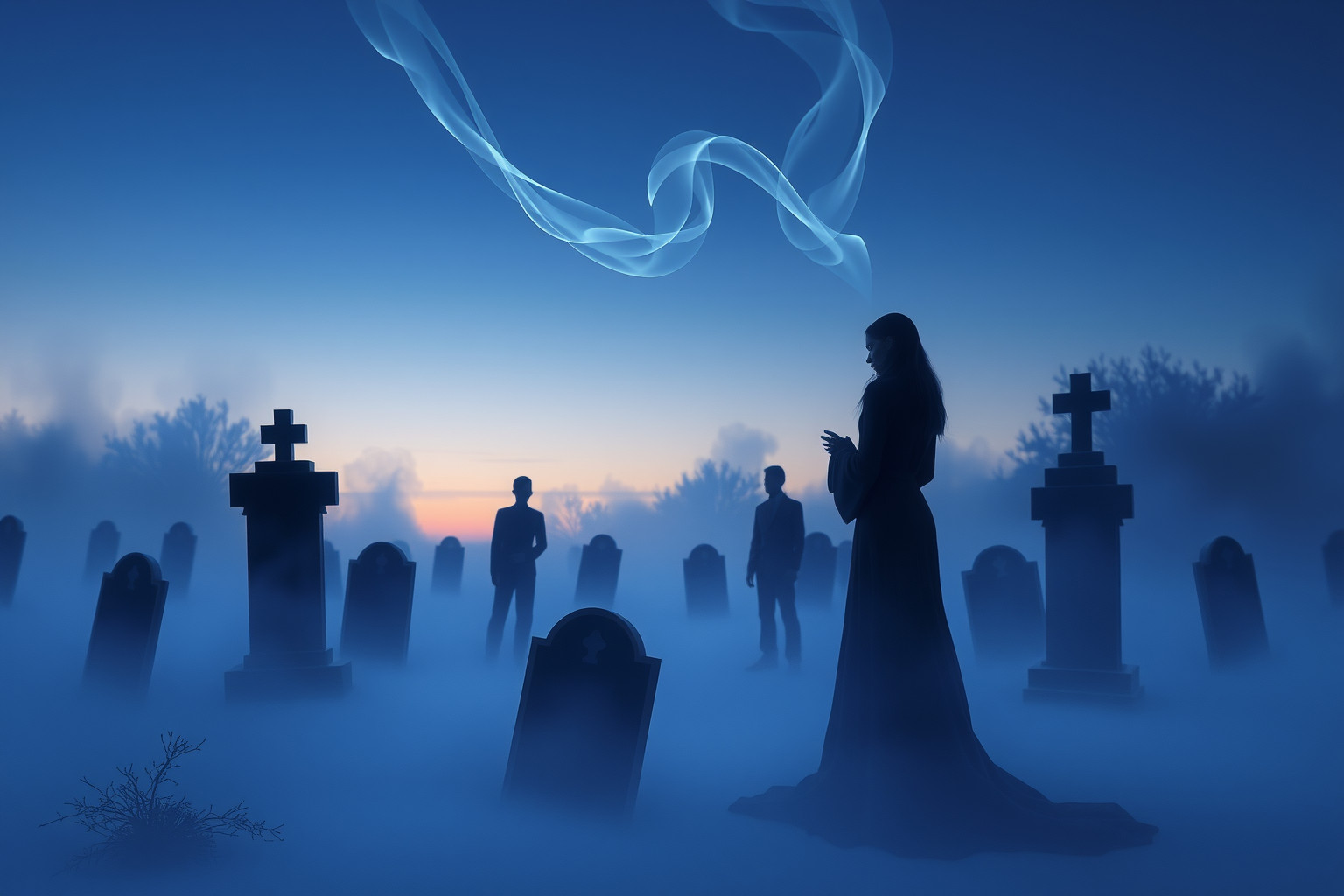 Sognare di piangere in un cimitero sacro simboleggia emozioni represse.