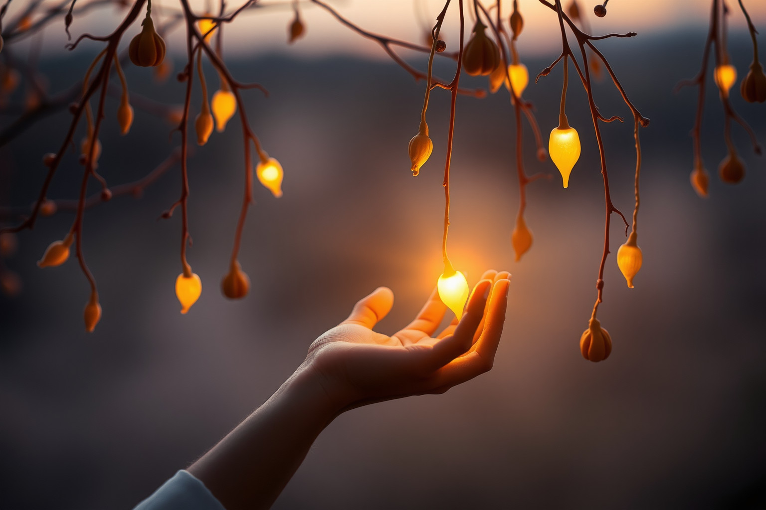 Raccogliere baccelli maturi simboleggia frutti del lavoro paziente.