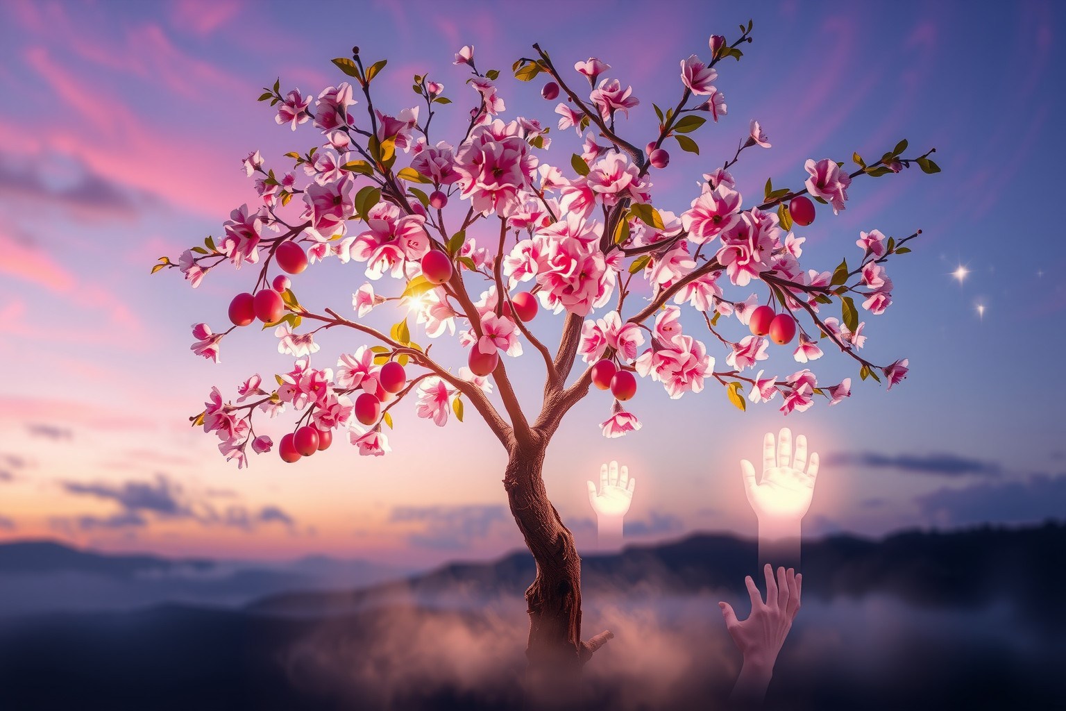 Sognare prugne su ciliegio simboleggia prosperità inaspettata e successo.