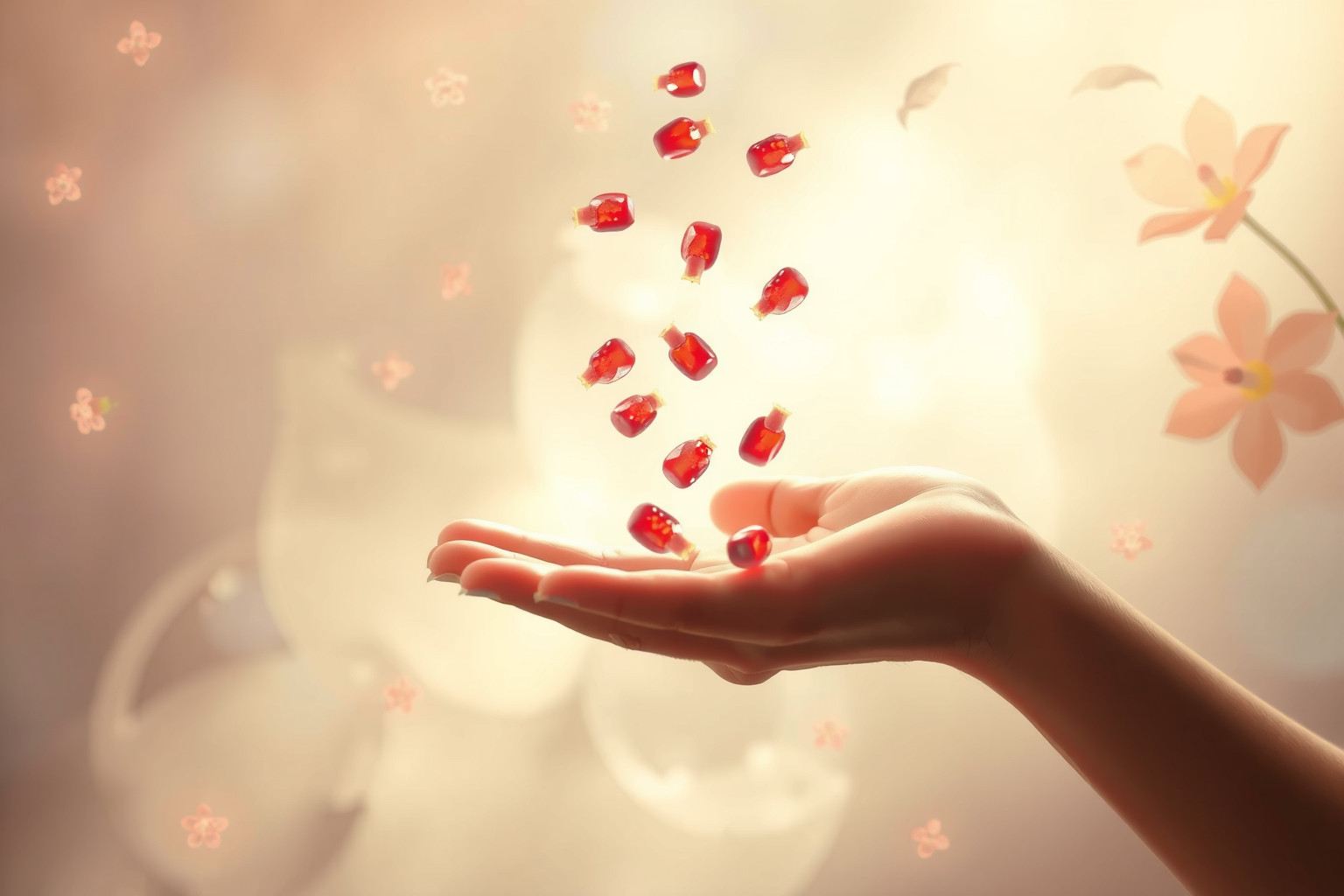 Sognare di regalare semi di melograno simboleggia prosperità condivisa.