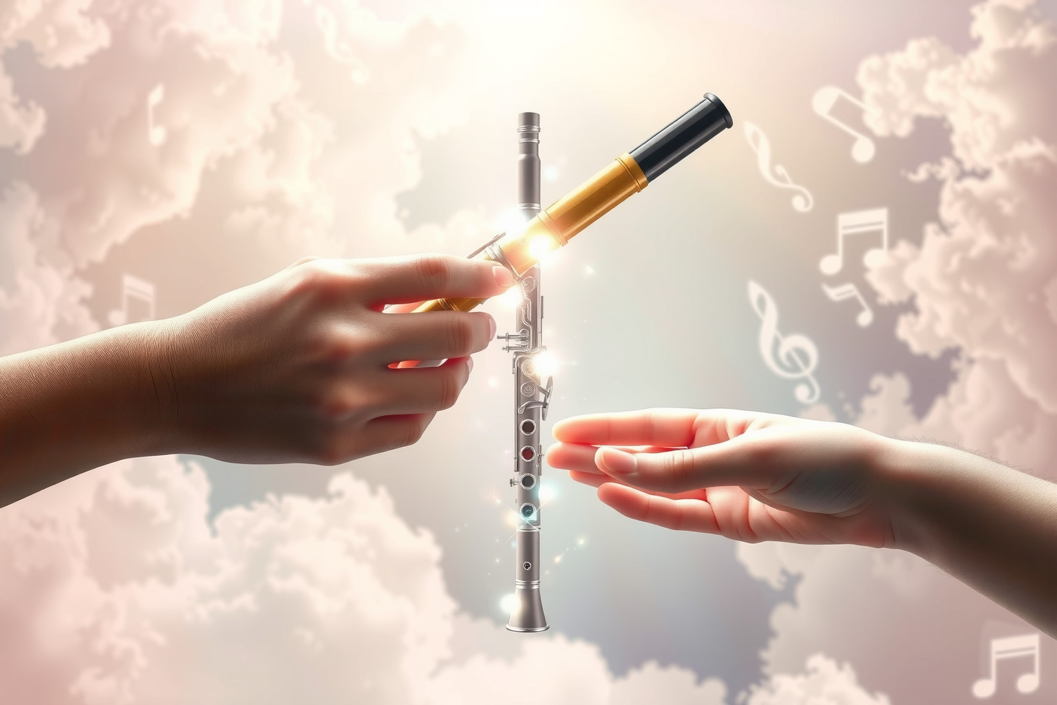 Sognare di regalare un clarinetto simboleggia doni di armonia interiore.