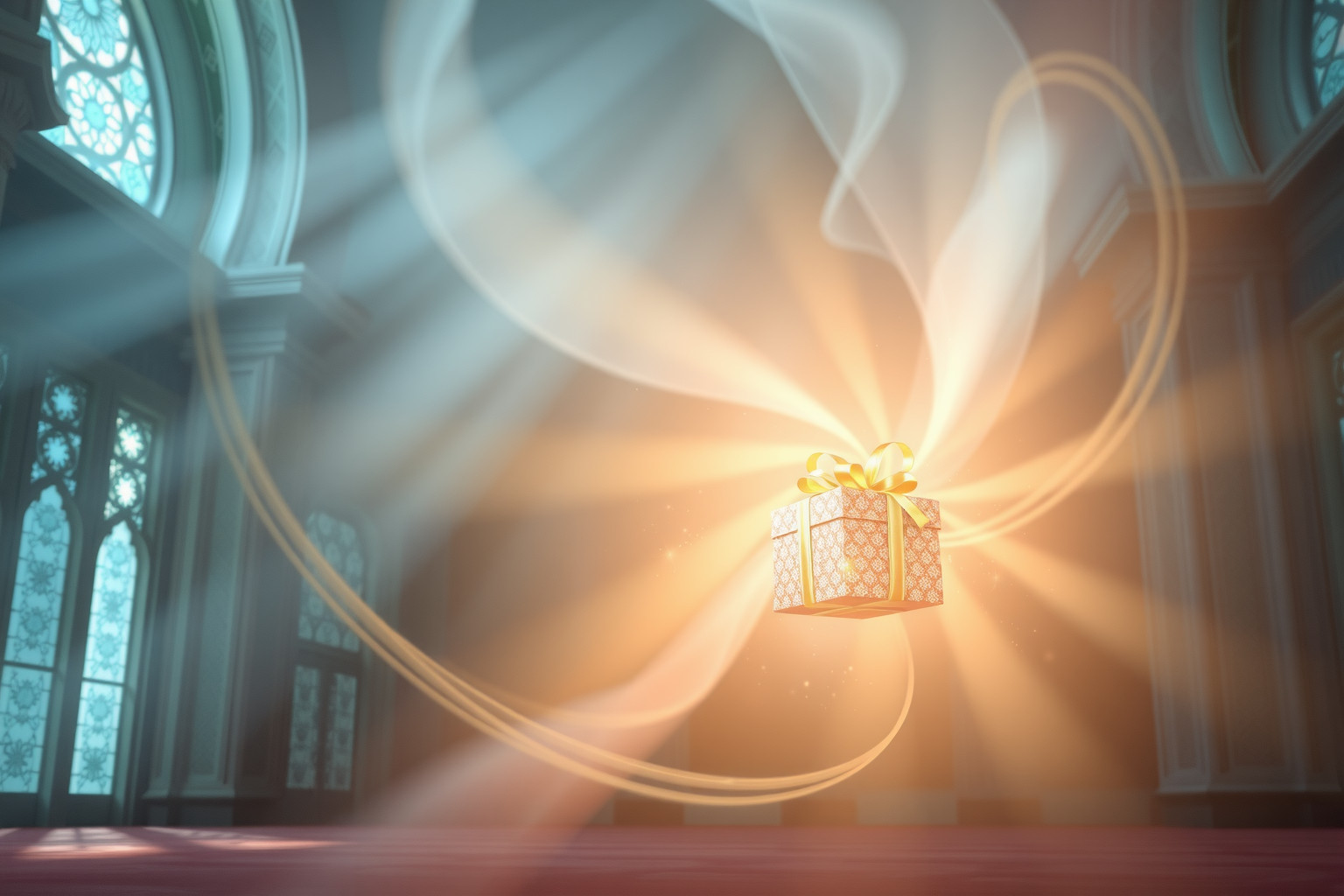 Ricevere un dono in moschea simboleggia benedizioni spirituali imminenti.