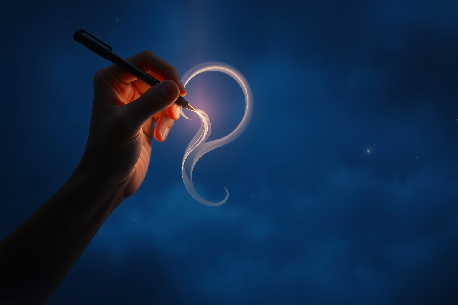 Scolpire con pennino a scalpello simboleggia creatività e precisione mentale.