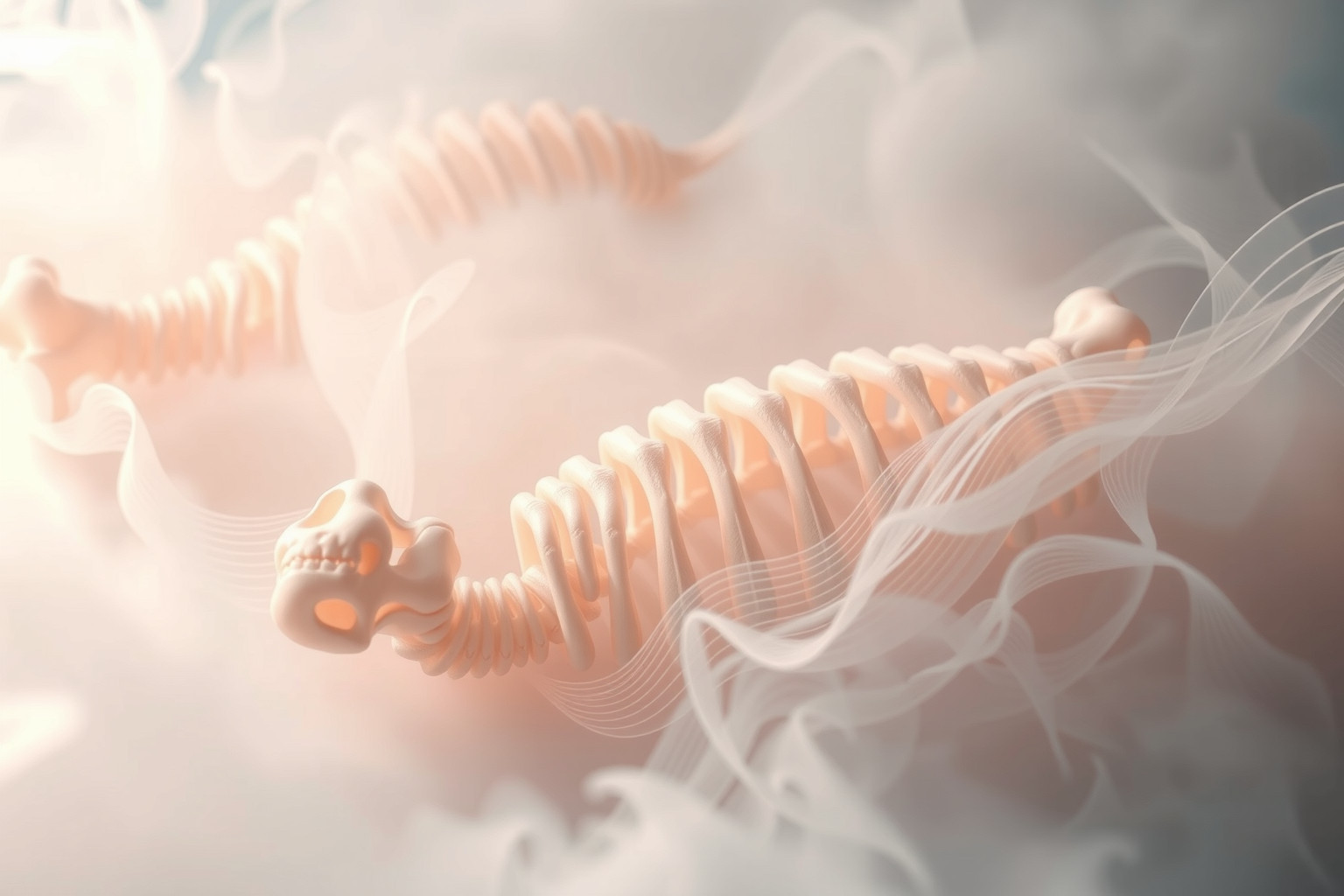 Sognare ossa che scrocchiano indica cambiamenti interiori profondi.