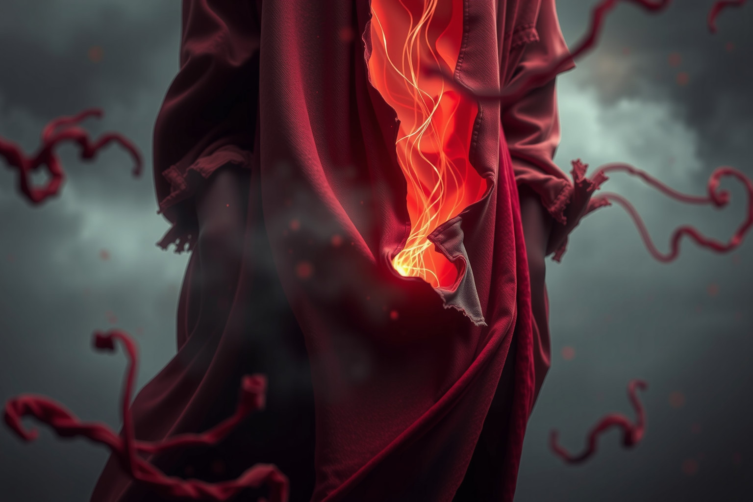 Sognare di strappare una tasca riflette rabbia e perdita interiore.