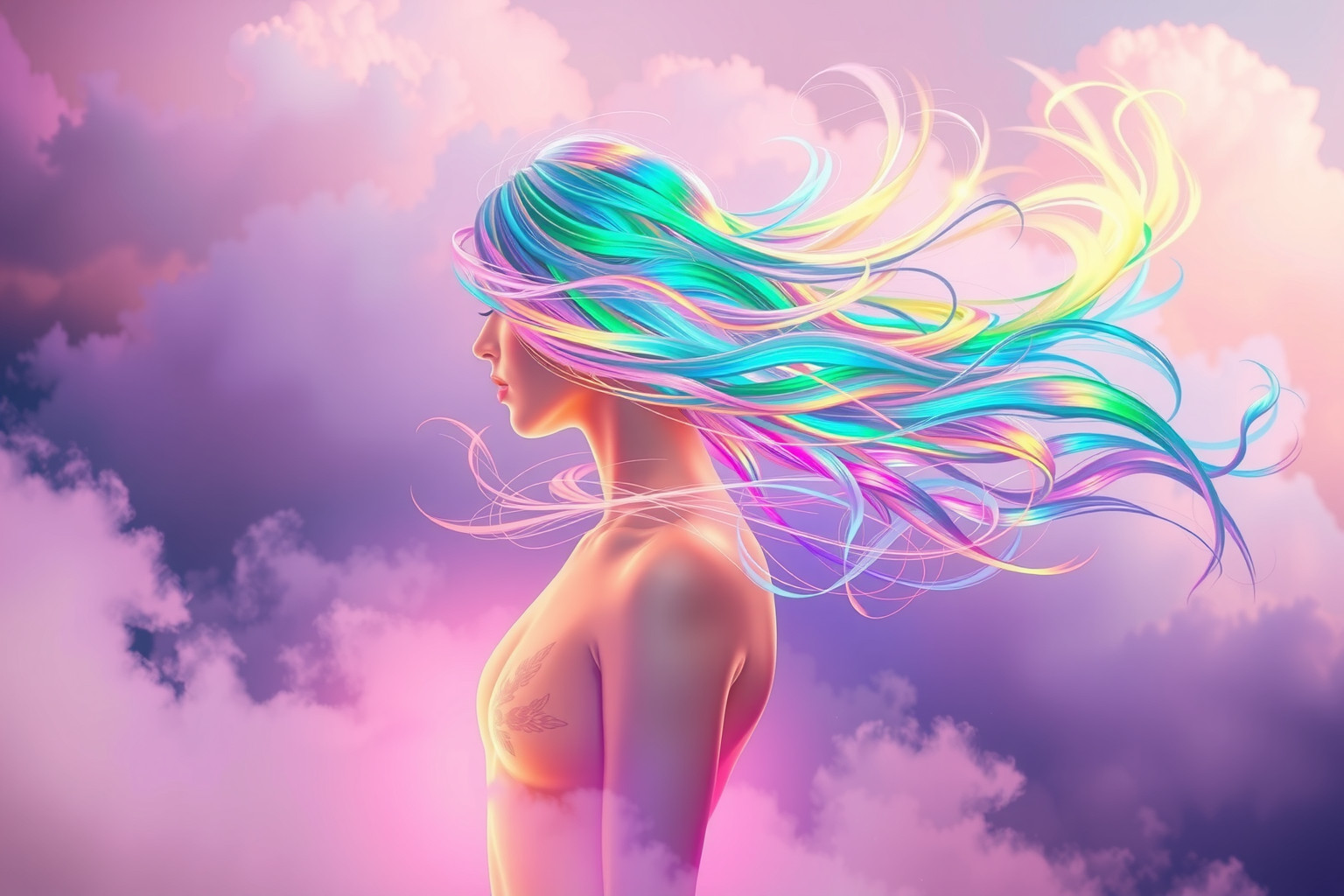 Sognare nuovi colori capelli riflette desiderio di cambiamento personale.