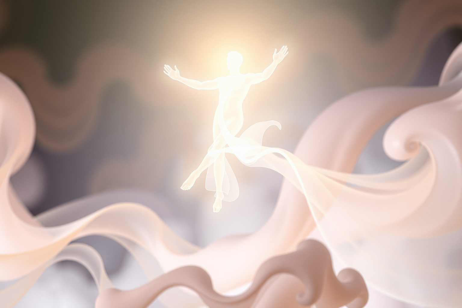 Sognare di trascendere il corpo simboleggia liberazione spirituale profonda.