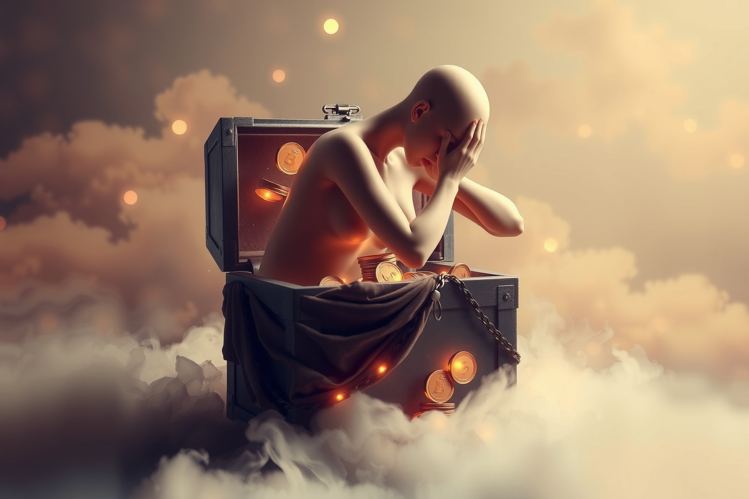 Sognare di diventare tirchio riflette paure interiori di perdita.