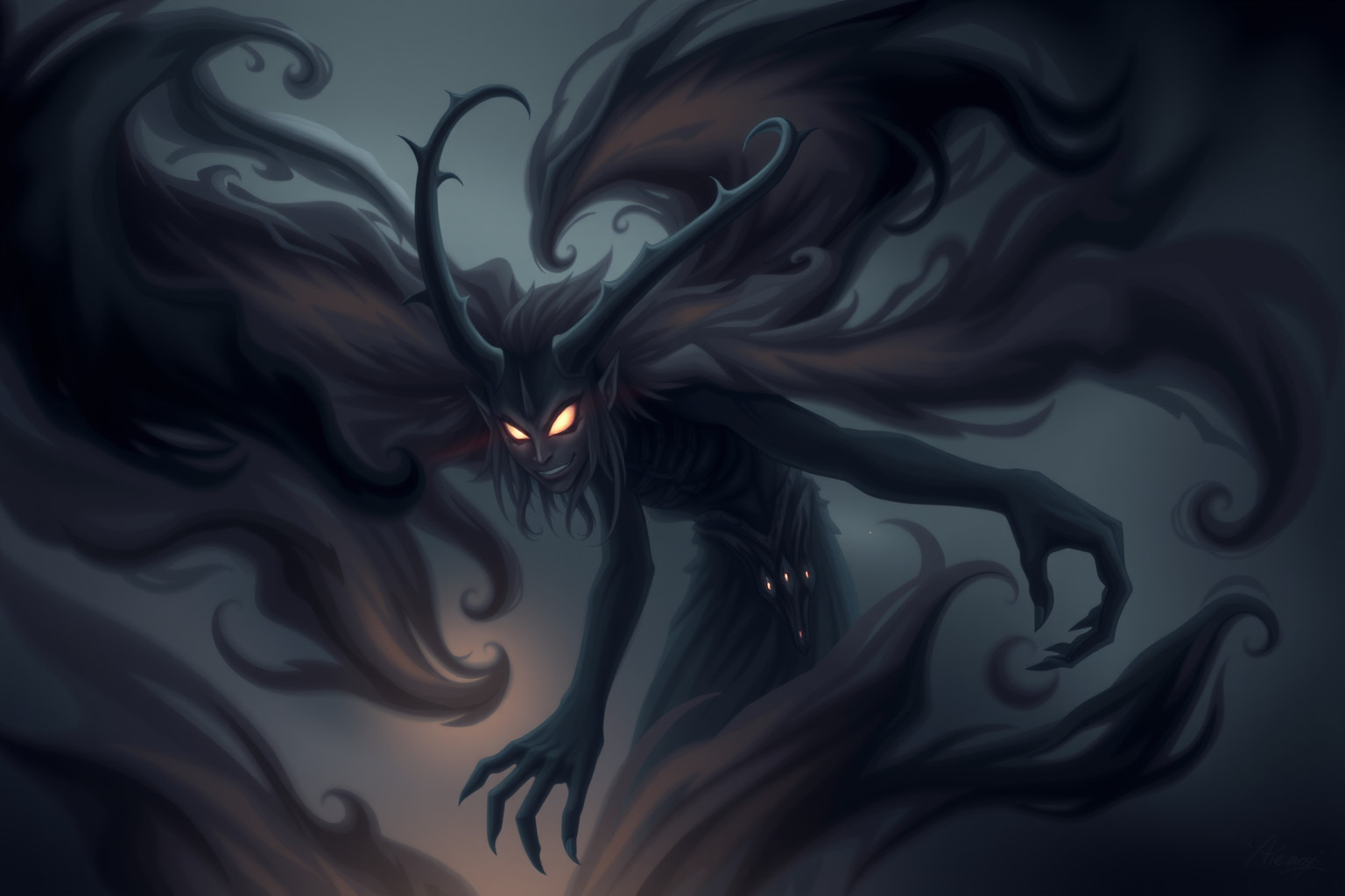 Sognare di diventare spirito maligno riflette conflitti interiori oscuri.