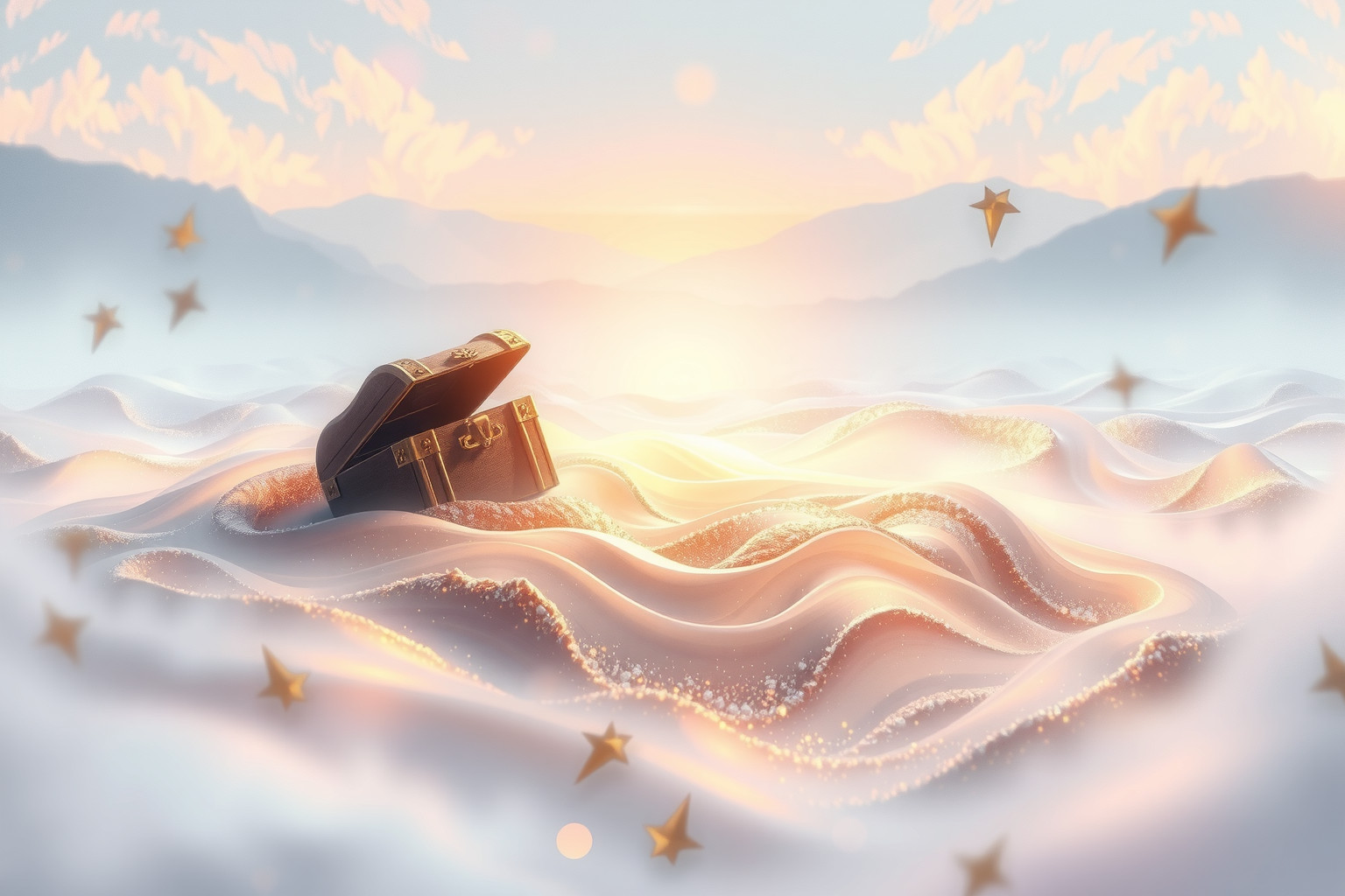 Sognare un tesoro in terra alluvionale simboleggia ricchezza nascosta.