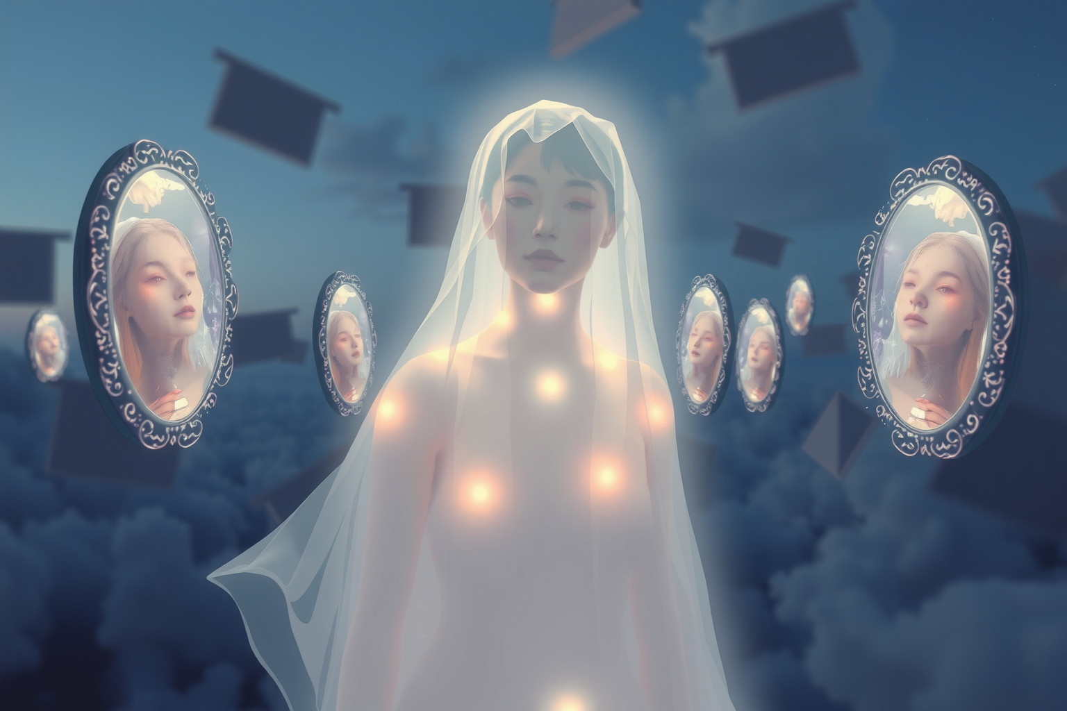 Sognare l'autocompiacimento indica insicurezza nascosta dietro eccessiva fiducia.