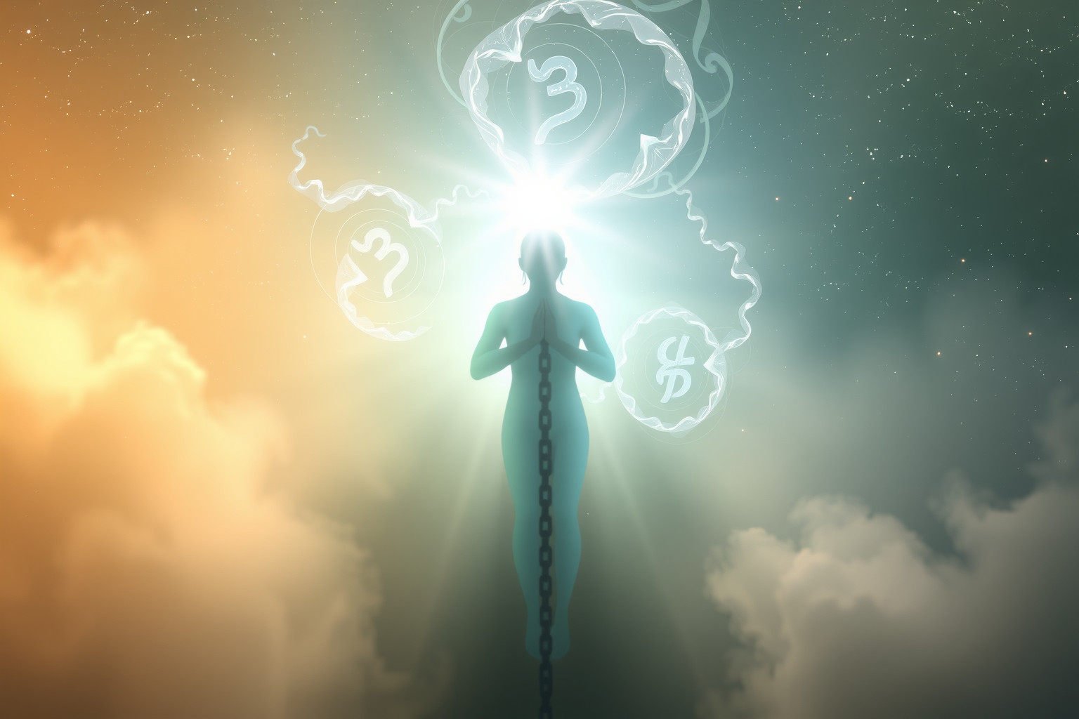 Sognare un mantra indica liberazione spirituale e purificazione karmica.