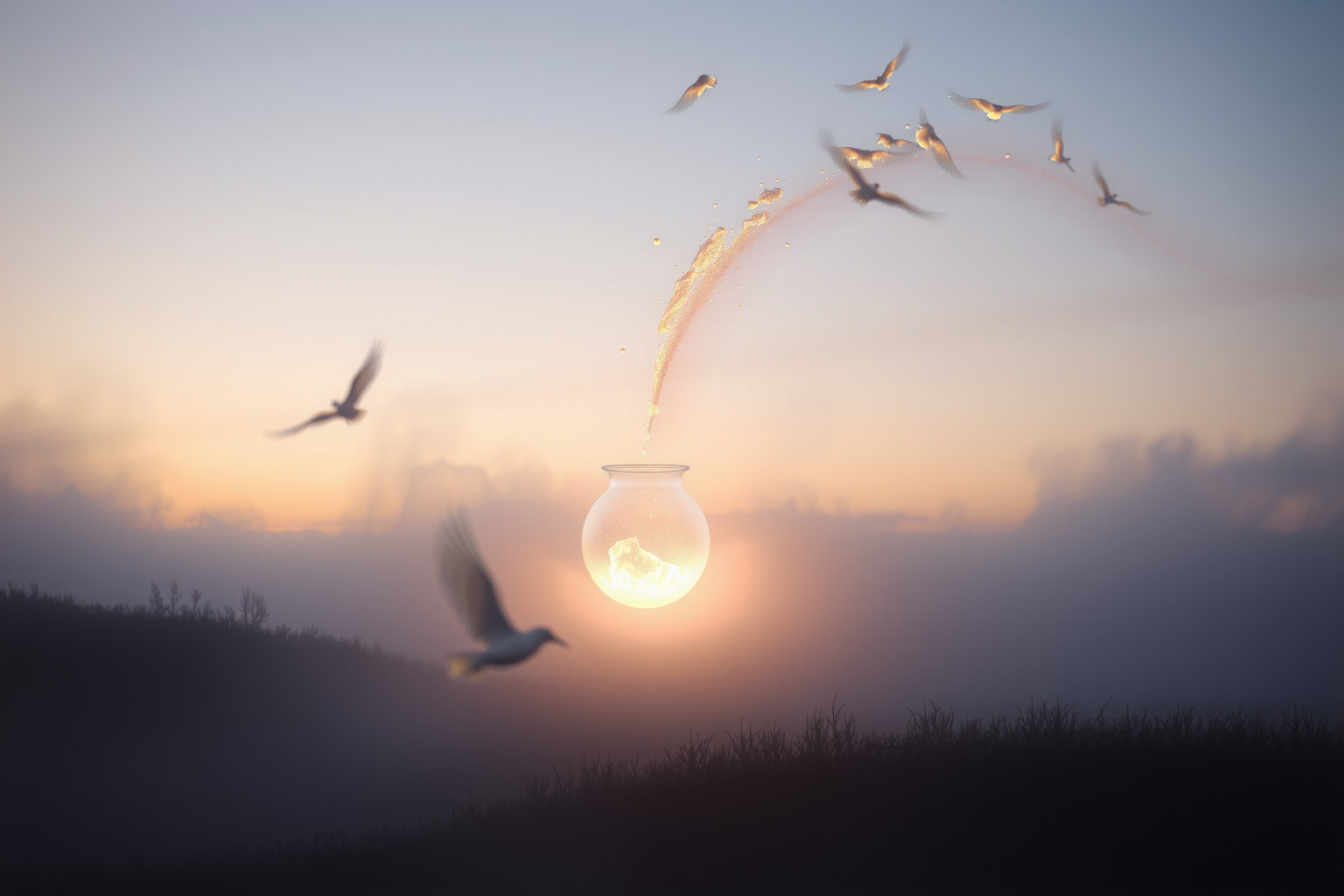 Sognare sedativo rotto simboleggia speranze infrante e vulnerabilità emotiva.