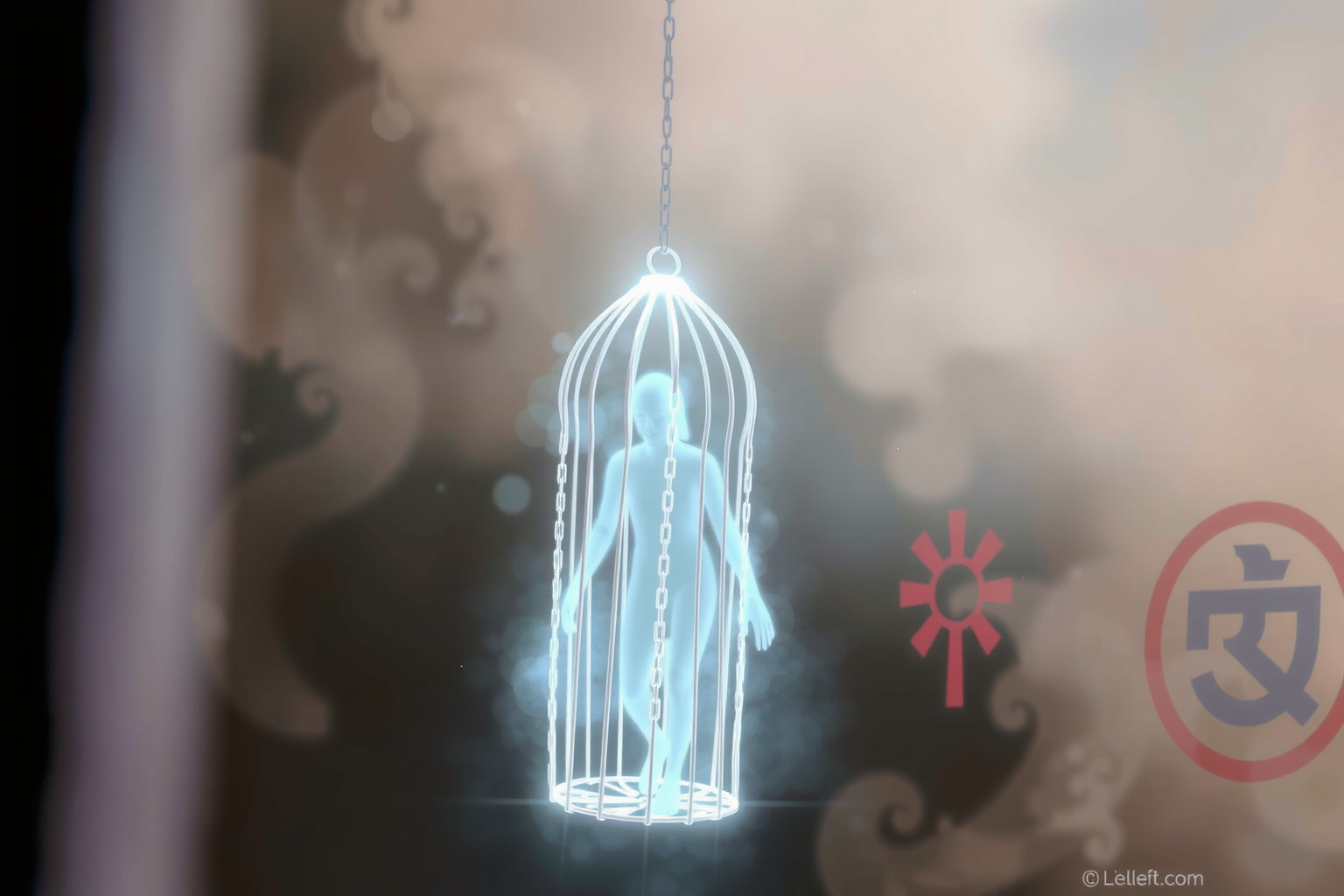 Sognare uno spirito maligno intrappolato indica lotta interiore nascosta.